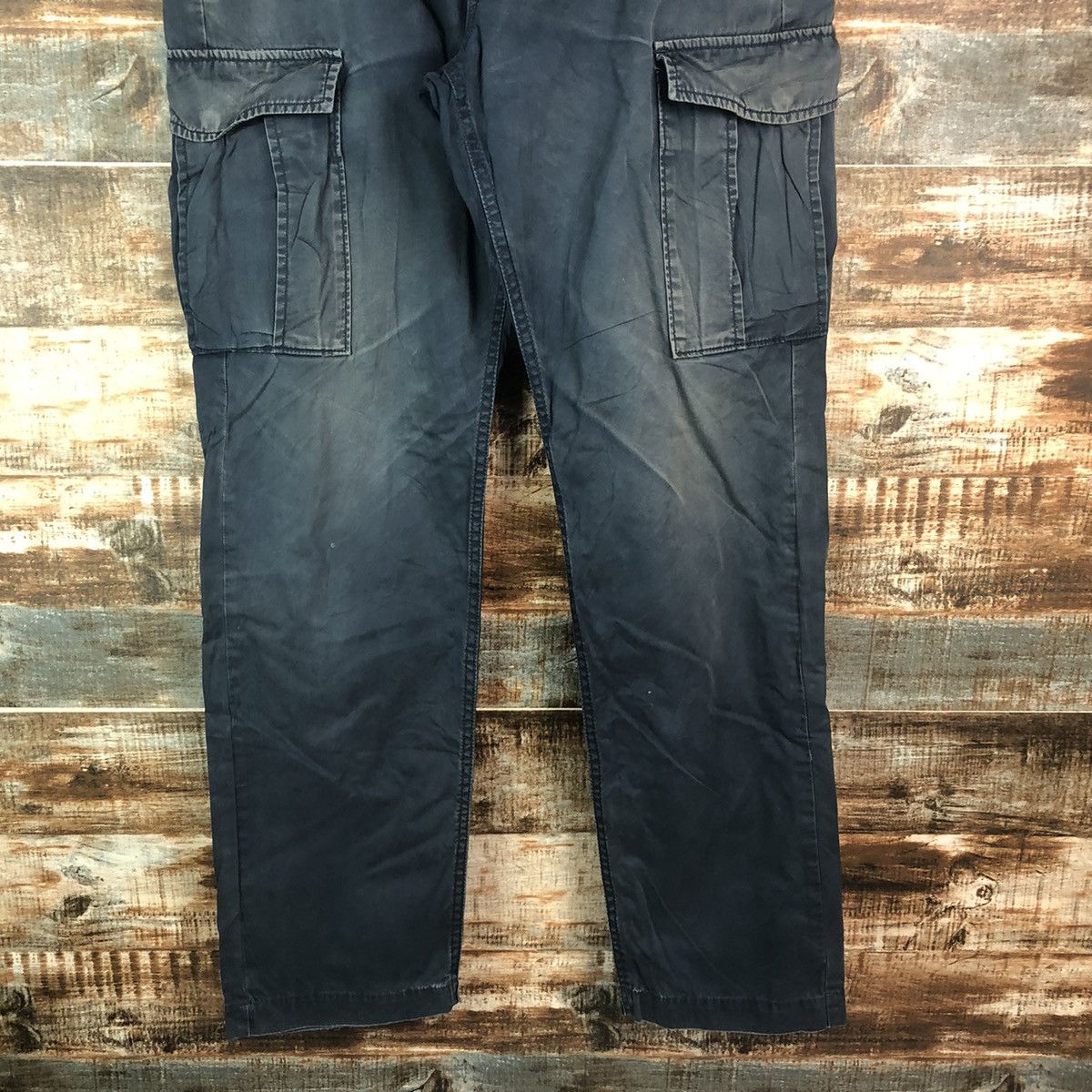 GU × Japanese Brand DL GU Dark Blue Cargo Multipocket Pants #C653 Size US 32 / EU 48 - 6 Thumbnail