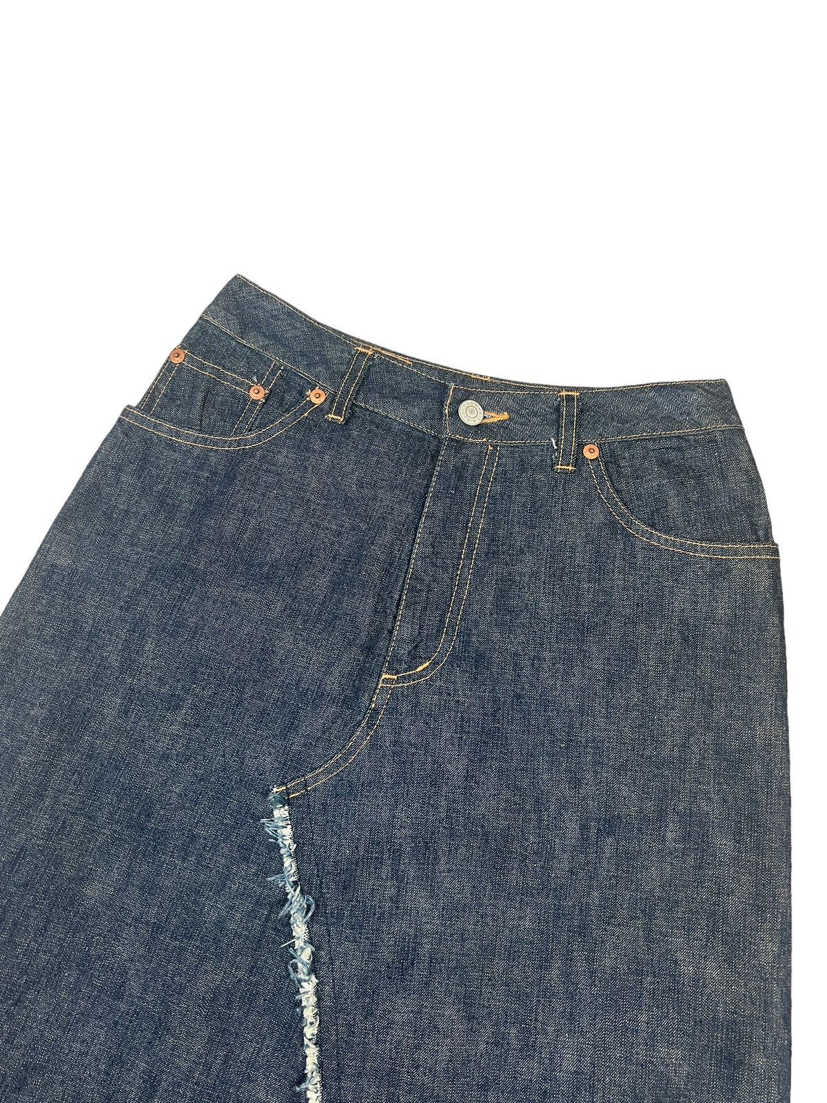 ATSURO TAYAMA A/T Atsuro Tayama Denim Midi Skirt Size 26" / US 2 / IT 38 - 3 Thumbnail