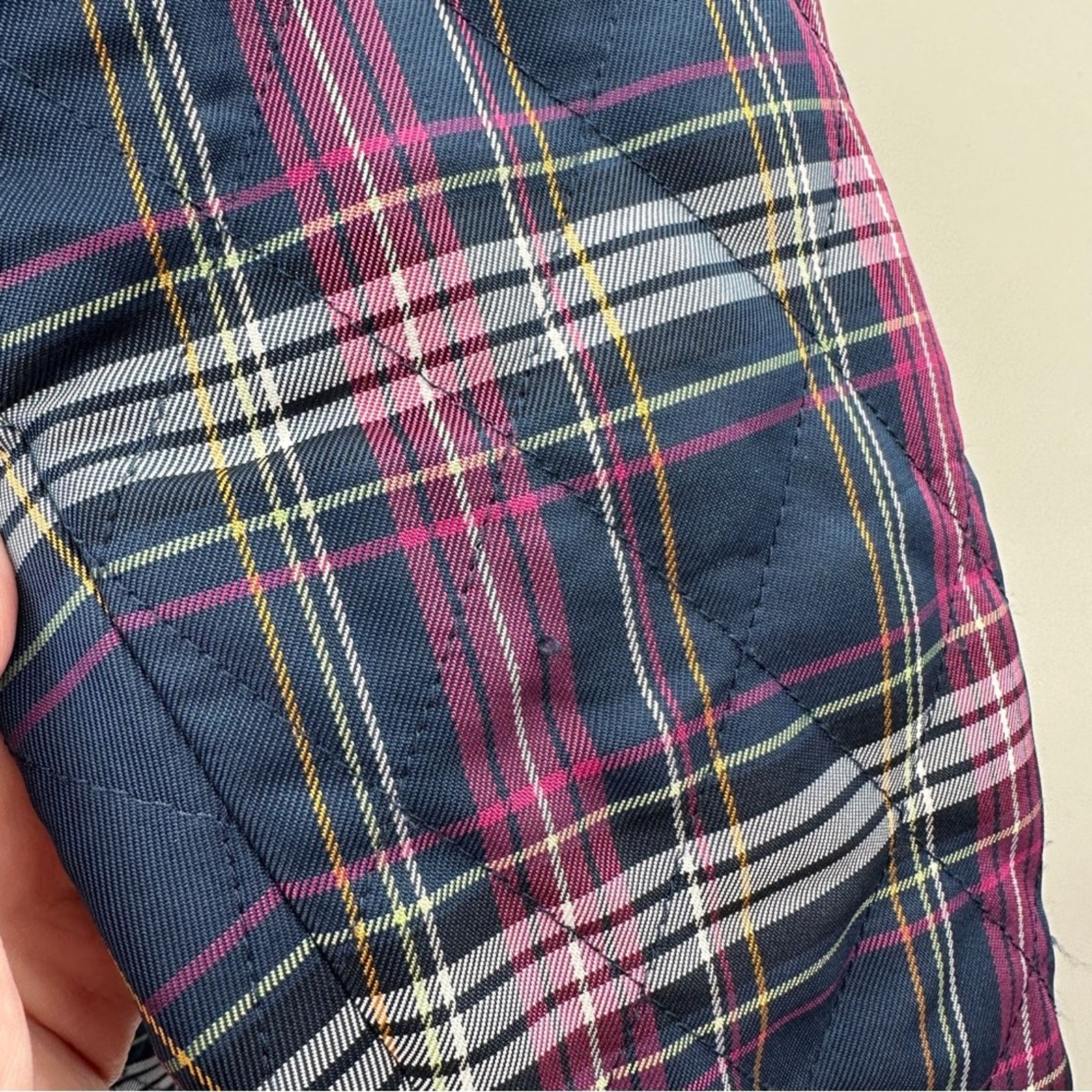 Coach Coach Quilted Plaid Print Long Sleeve Snap Front Jacket Sz M Size M / US 6-8 / IT 42-44 - 8 Thumbnail