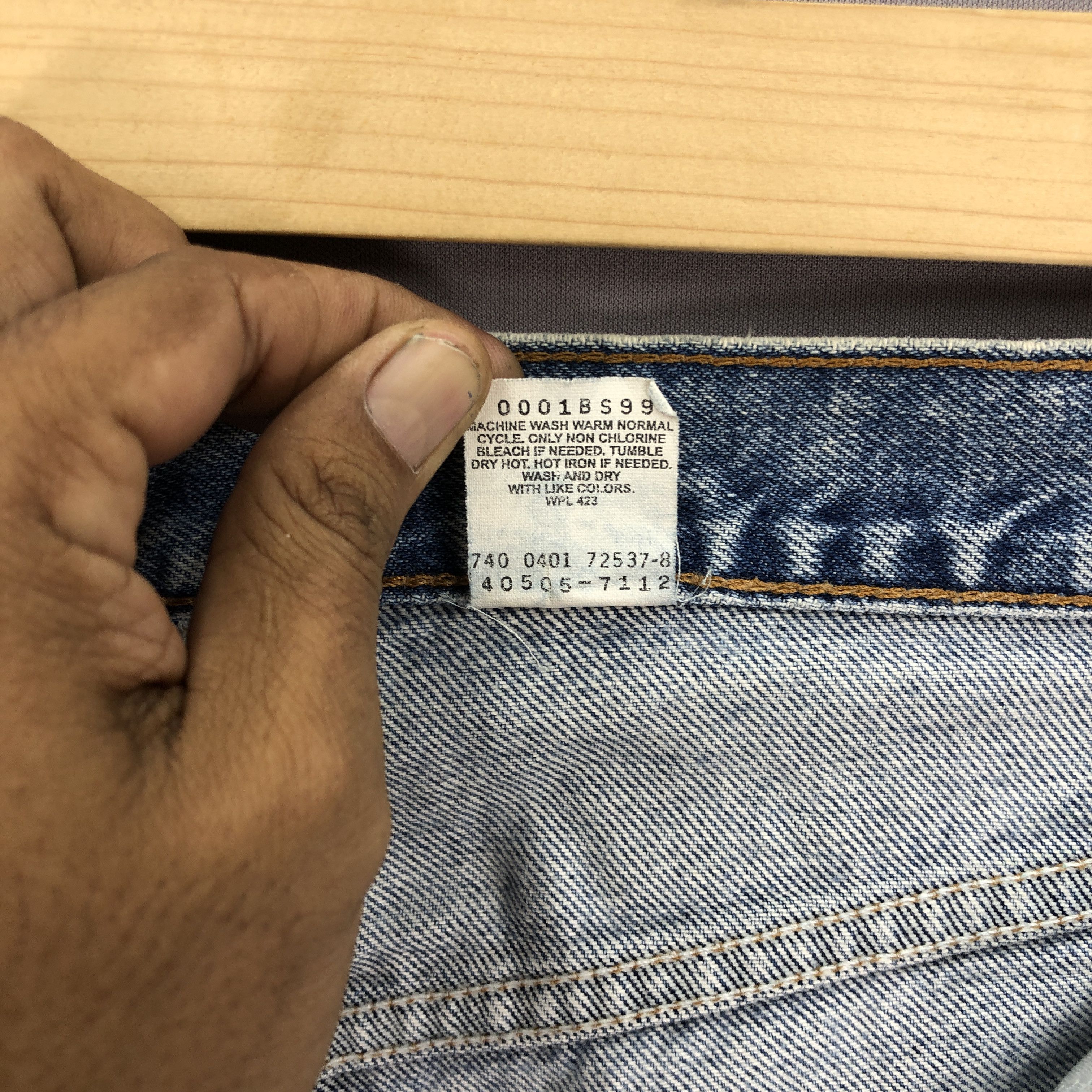 Levi's × Vintage Vintage Levis Stonewash Jeans Levi's Faded Light Wash Denim Size US 34 / EU 50 - 10 Thumbnail