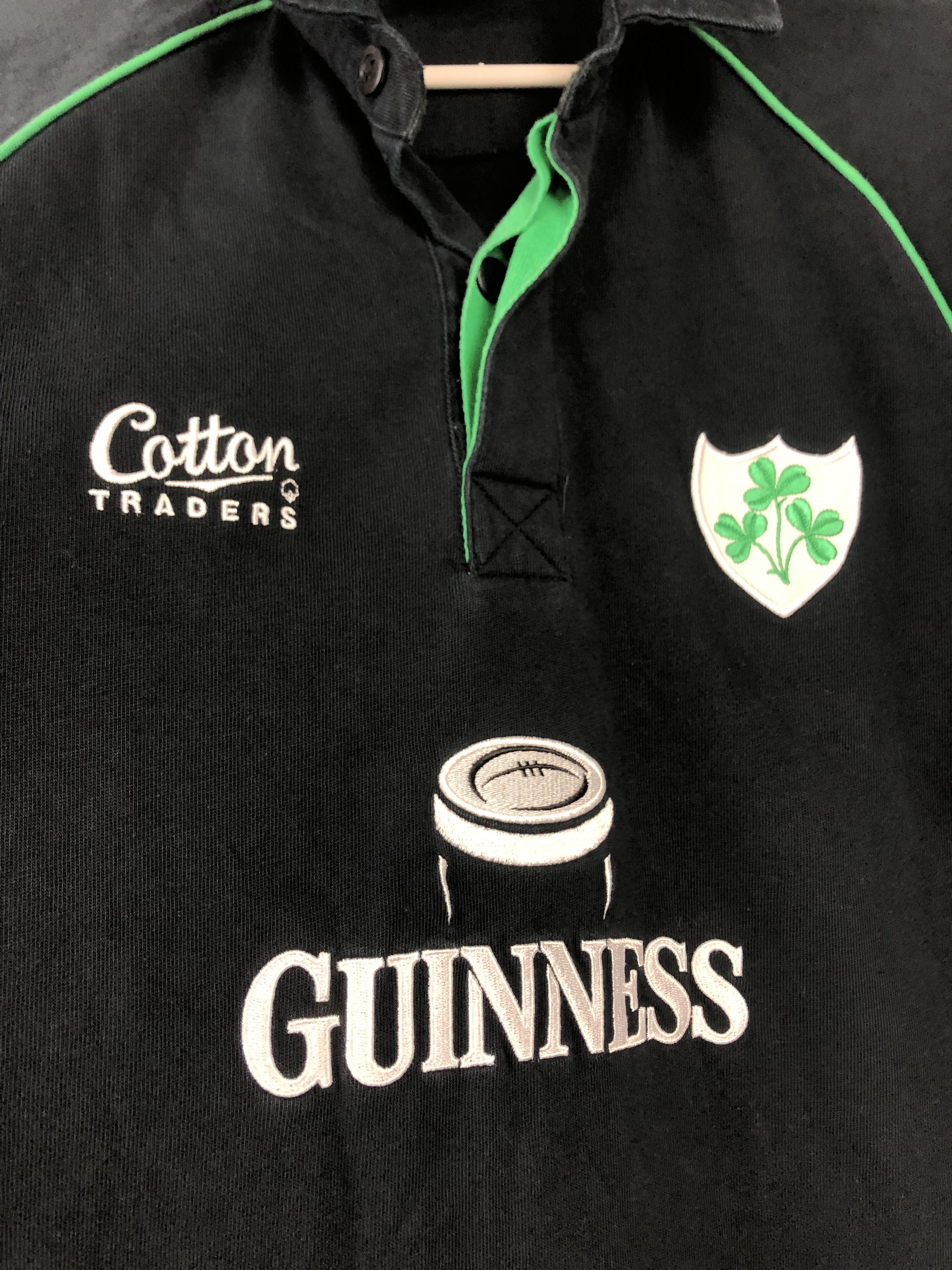 Vintage Vintage Ireland Rugby Jersey Cotton Traders Rare Size US S / EU 44-46 / 1 - 5 Thumbnail