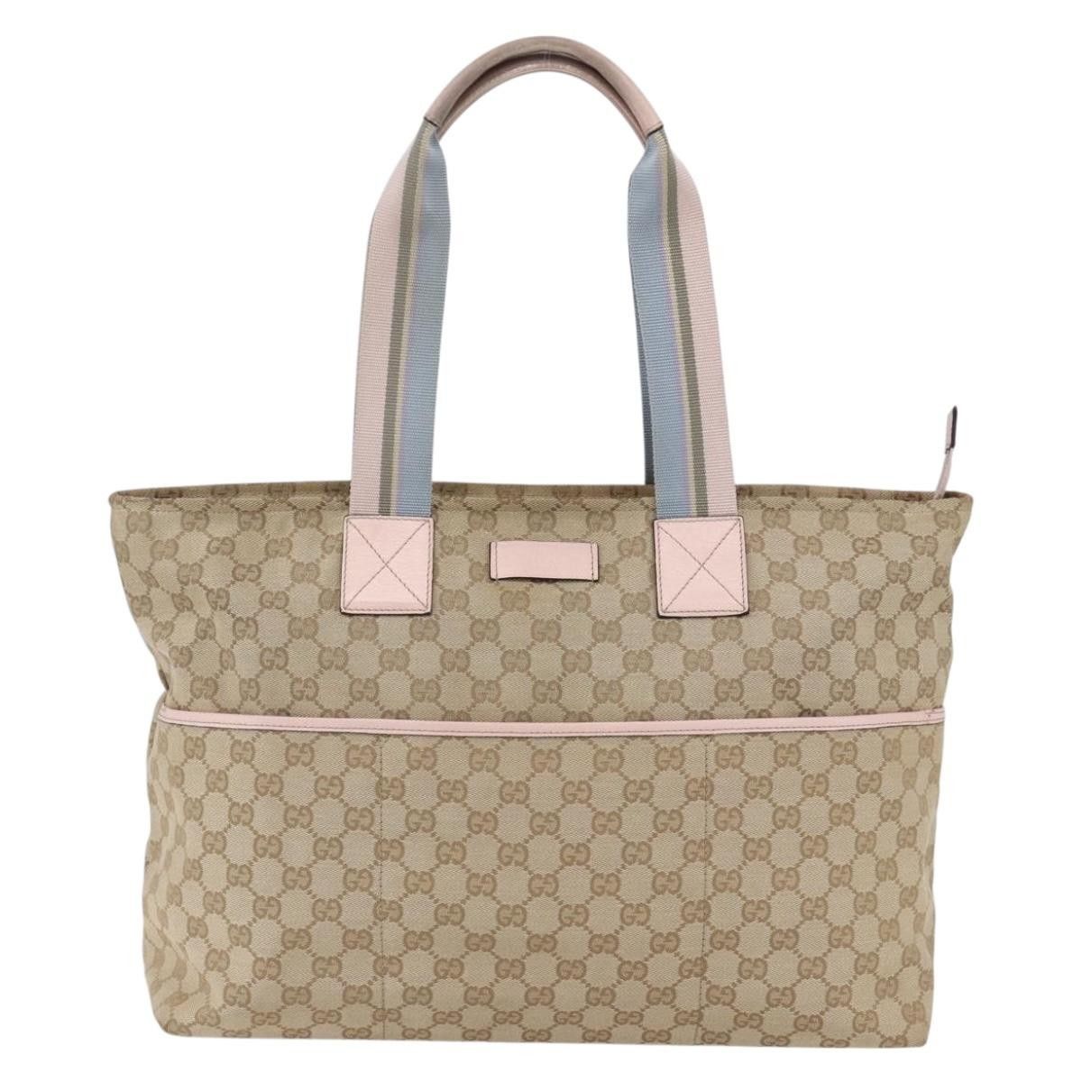 Gucci Gucci Diaper Web Strap Tote GG Canvas Size ONE SIZE - 1 Thumbnail