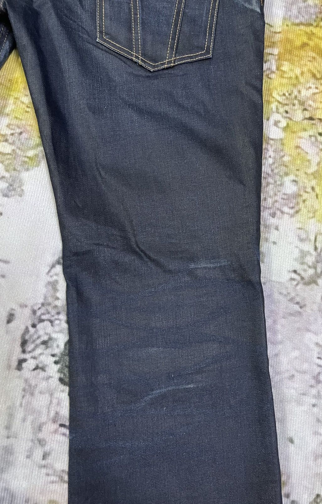 Japanese Brand × Michel Klein Flared Japan Jeans Distressed Michel Klein Size US 33 - 13 Thumbnail