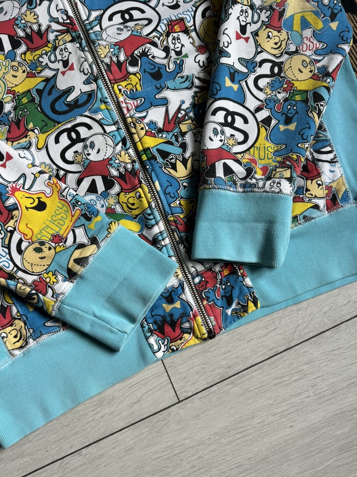 Stussy Stussy Monogram Over Print Cartoon Zip-Hoodie Size US M / EU 48-50 / 2 - 6 Thumbnail