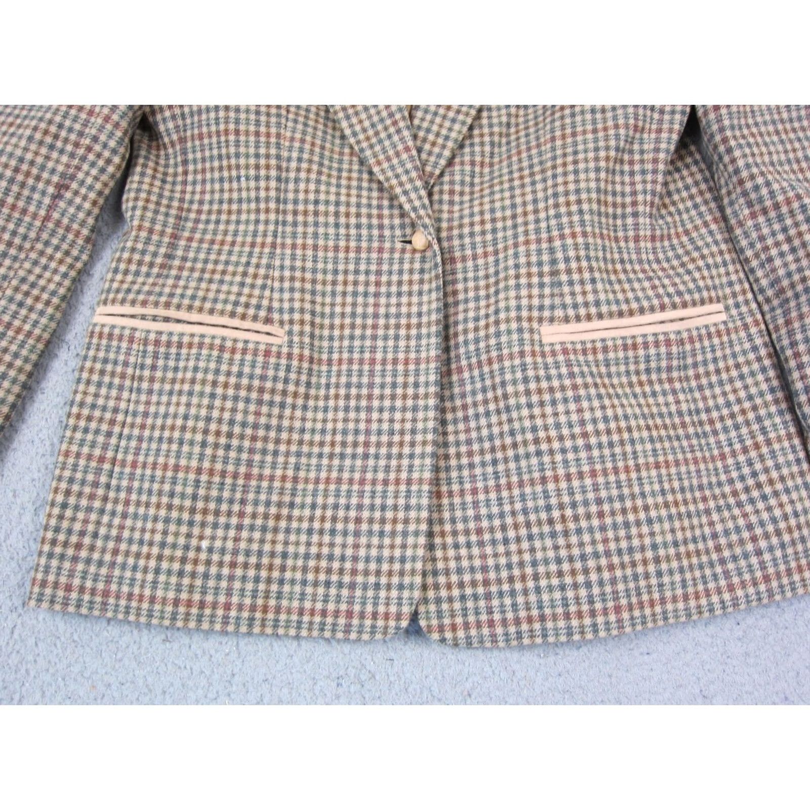 Pendleton VINTAGE Pendleton Jacket Womens Size 12 Brown 100% Wool Blazer Tweed 80s 90s Classic Size XL / US 12-14 / IT 48-50 - 2 Thumbnail