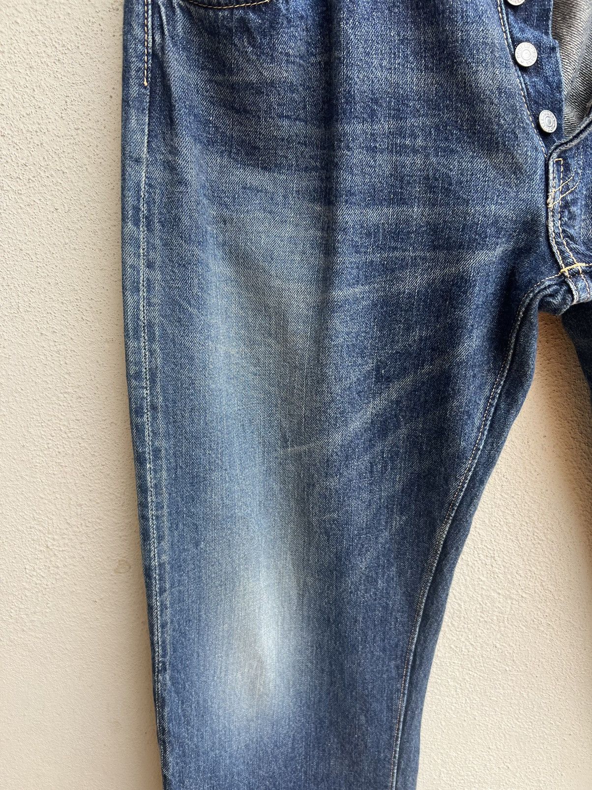 Heller's Cafe Dubbleworks X Warehouse Fade Denim Selvedge Jeans Size US 34 / EU 50 - 9 Thumbnail
