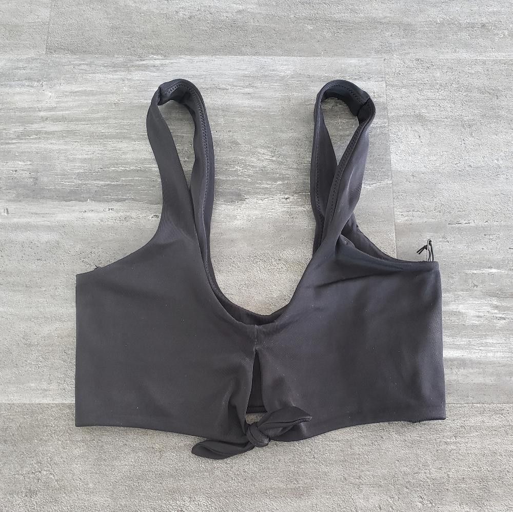 Designer Black Knot Detailed SN Bikini Top Size ONE SIZE - 1 Thumbnail