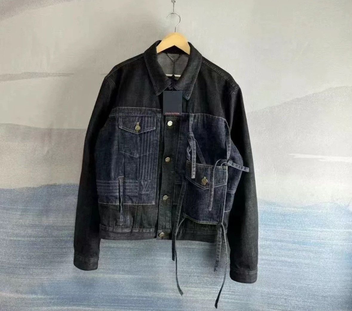 Louis Vuitton Louis Vuitton LV black and blue bow ribbon denim jacket Size US M / EU 48-50 / 2 - 1 Thumbnail