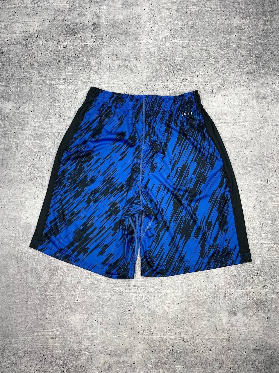 Nike Vintage Nike Y2K Style Drill Blue Wide Leg Casual Rap Shorts Size US 32 / EU 48 - 11 Thumbnail
