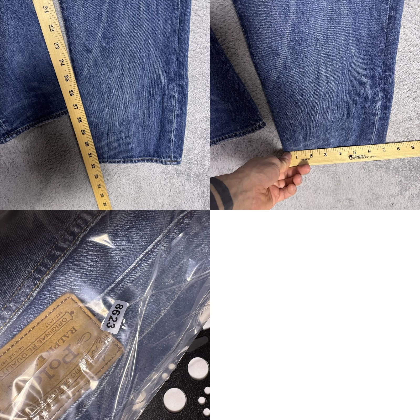 Polo Ralph Lauren Polo Ralph Lauren Jeans Mens 36x32 Sullivan Patchwork Camo Distressed Button Fly Jeans Size US M / EU 48-50 / 2 - 10 Thumbnail