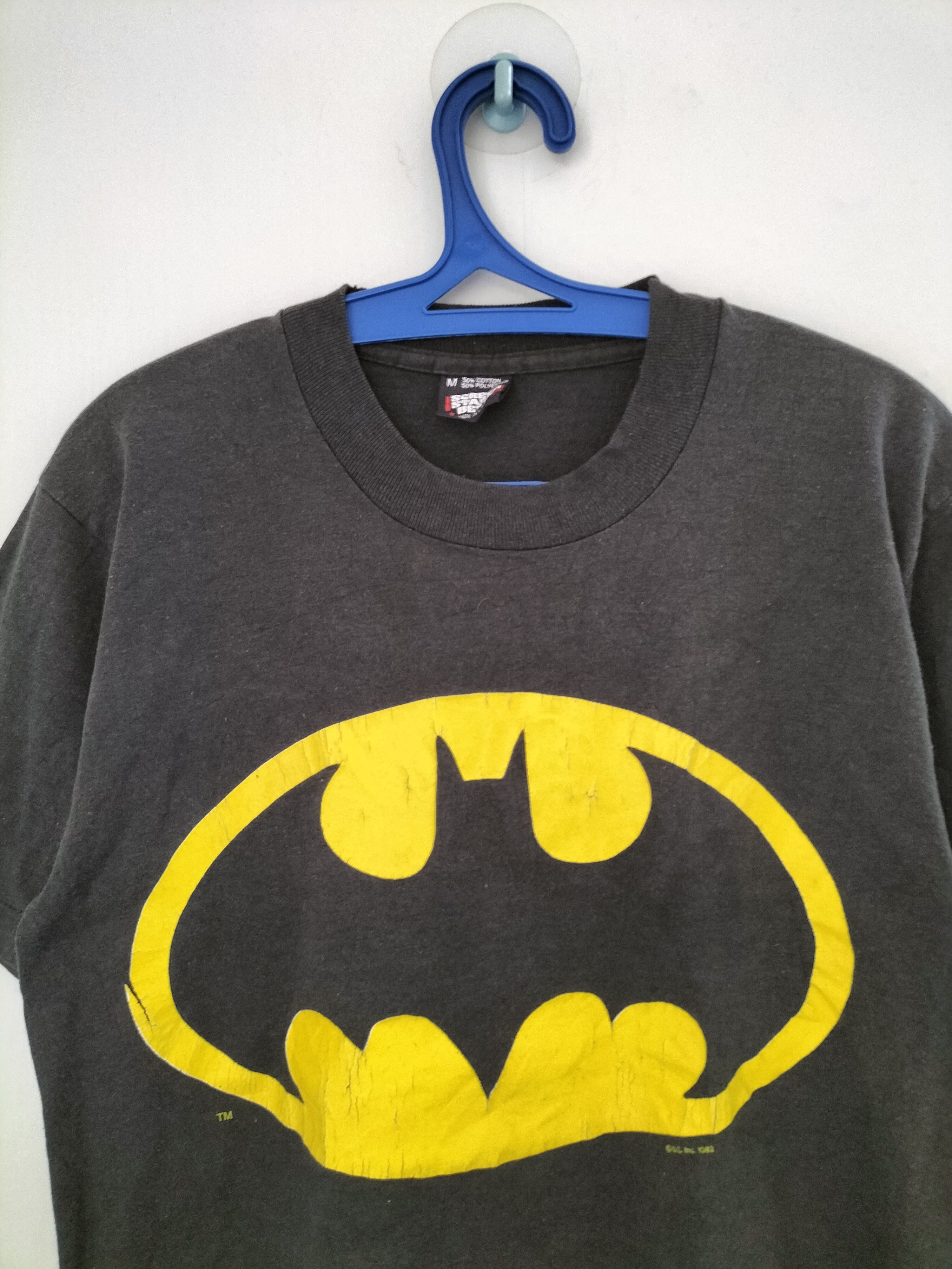 DC Comics × Vintage Vintage 80s Batman Tshirt Size US M / EU 48-50 / 2 - 2 Thumbnail