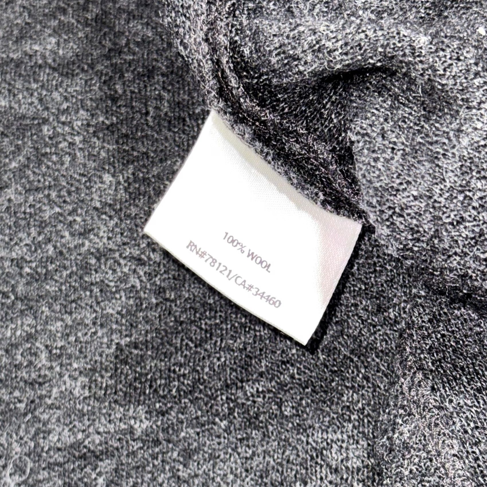 Eileen Fisher Eileen Fisher Cardigan Sweater Womens Medium Gray 100% Wool Open Drape Front Size M / US 6-8 / IT 42-44 - 7 Thumbnail
