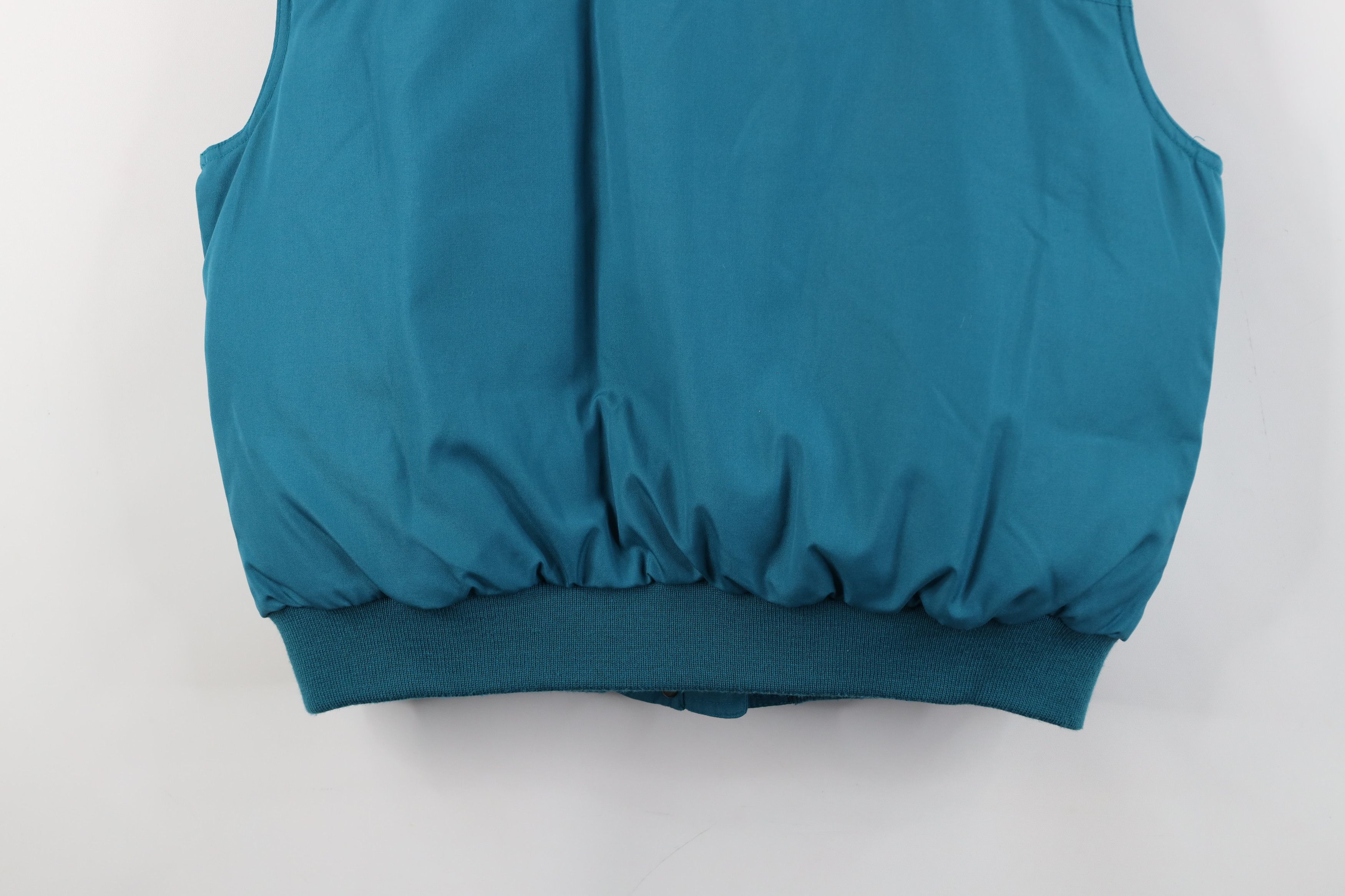 Eddie Bauer Vintage 90s Eddie Bauer Goose Down Puffer Vest Jacket Teal Size L / US 10 / IT 46 - 12 Thumbnail