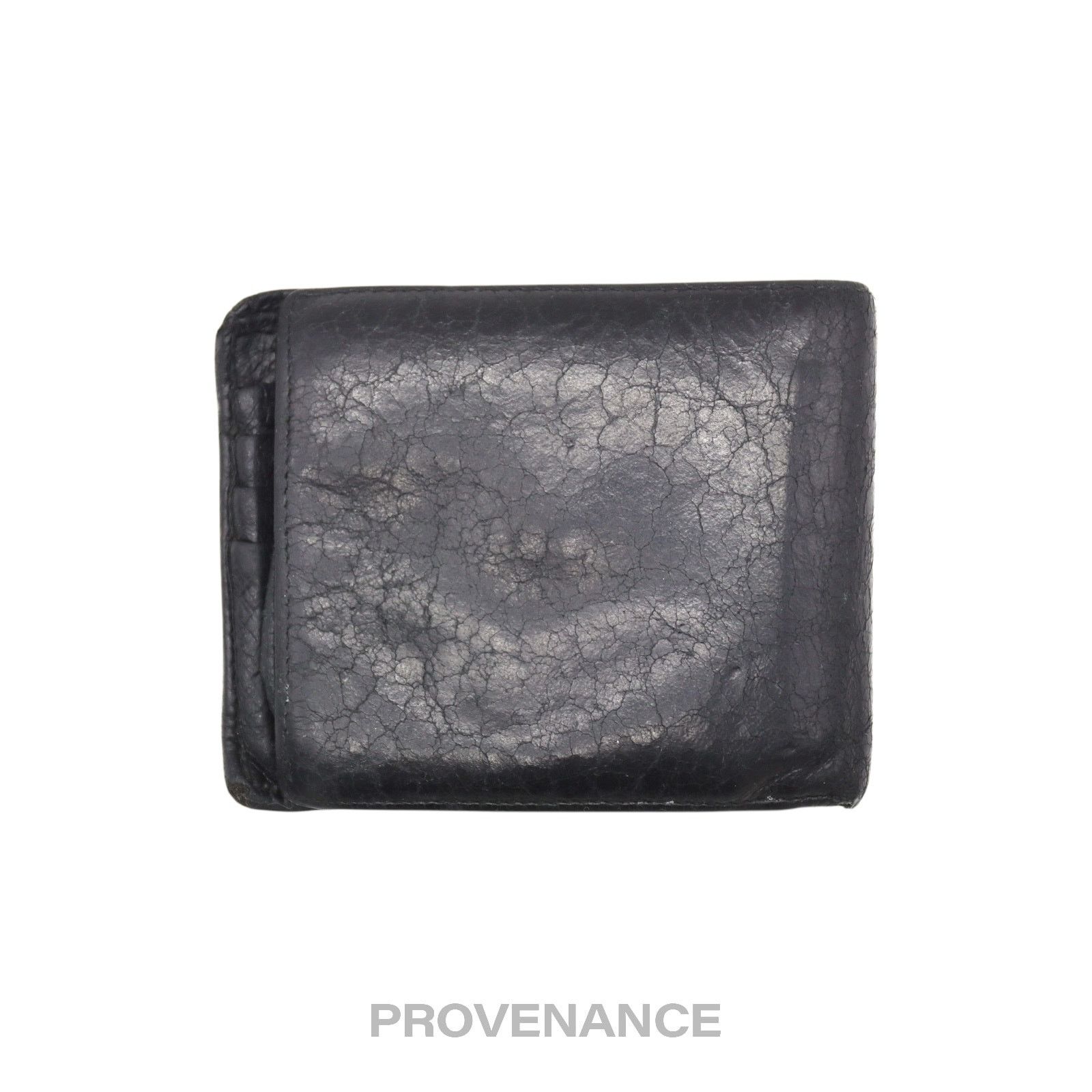 Balenciaga 🔴 Balenciaga Screw Stud Bifold Wallet - Black Lambskin Size ONE SIZE - 2 Thumbnail