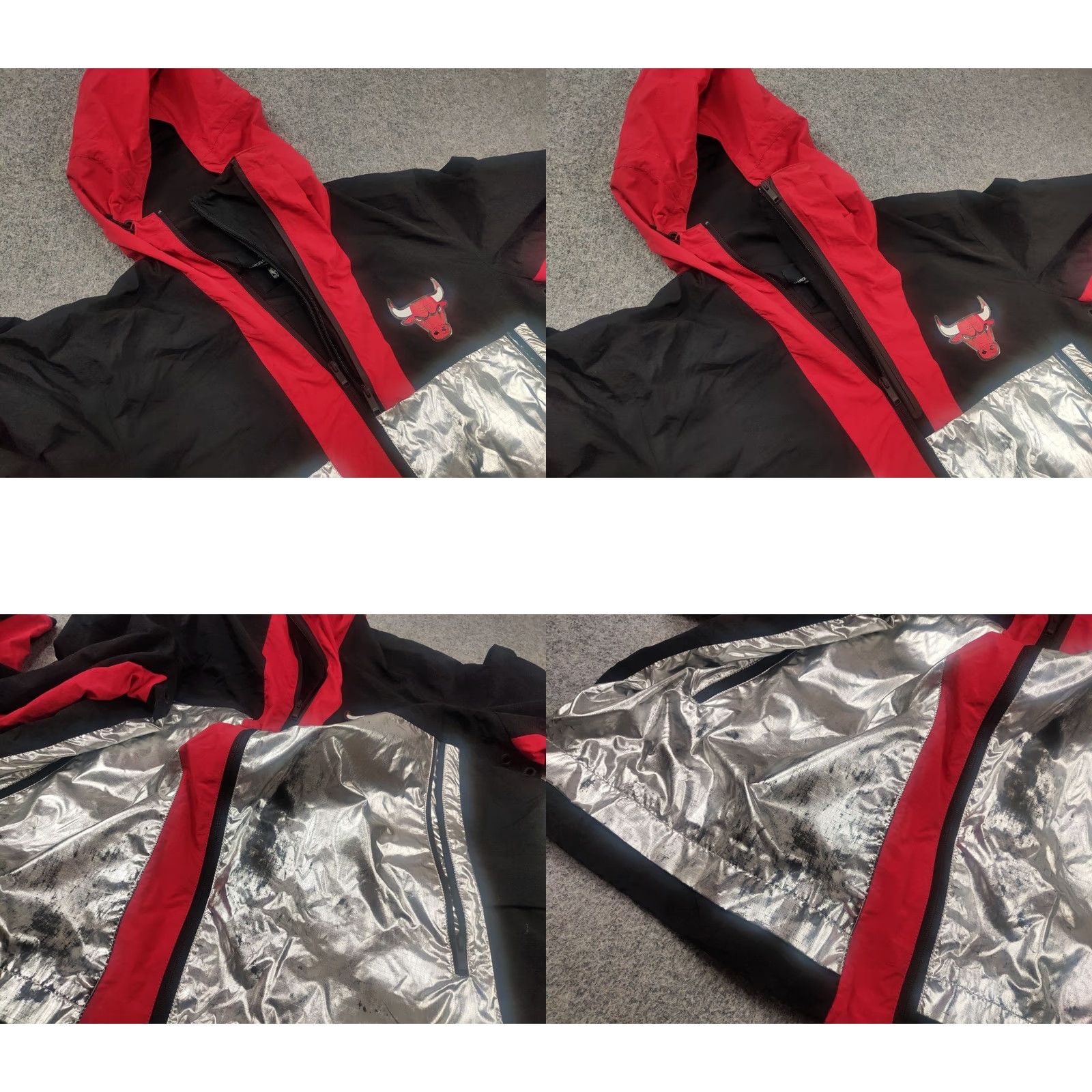 NBA VINTAGE Marcelo Burlon County of Milan by NBA Chicago Bulls Windbreaker Jacket XL Black Size US XL / EU 56 / 4 - 9 Thumbnail