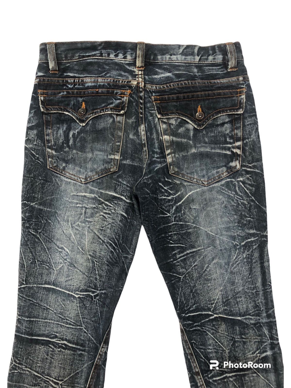 Hysteric Glamour × Japanese Brand RARE!! JAPANESE BRANDS NYLAUS FLARED FLASH JEANS Size US 32 / EU 48 - 10 Thumbnail