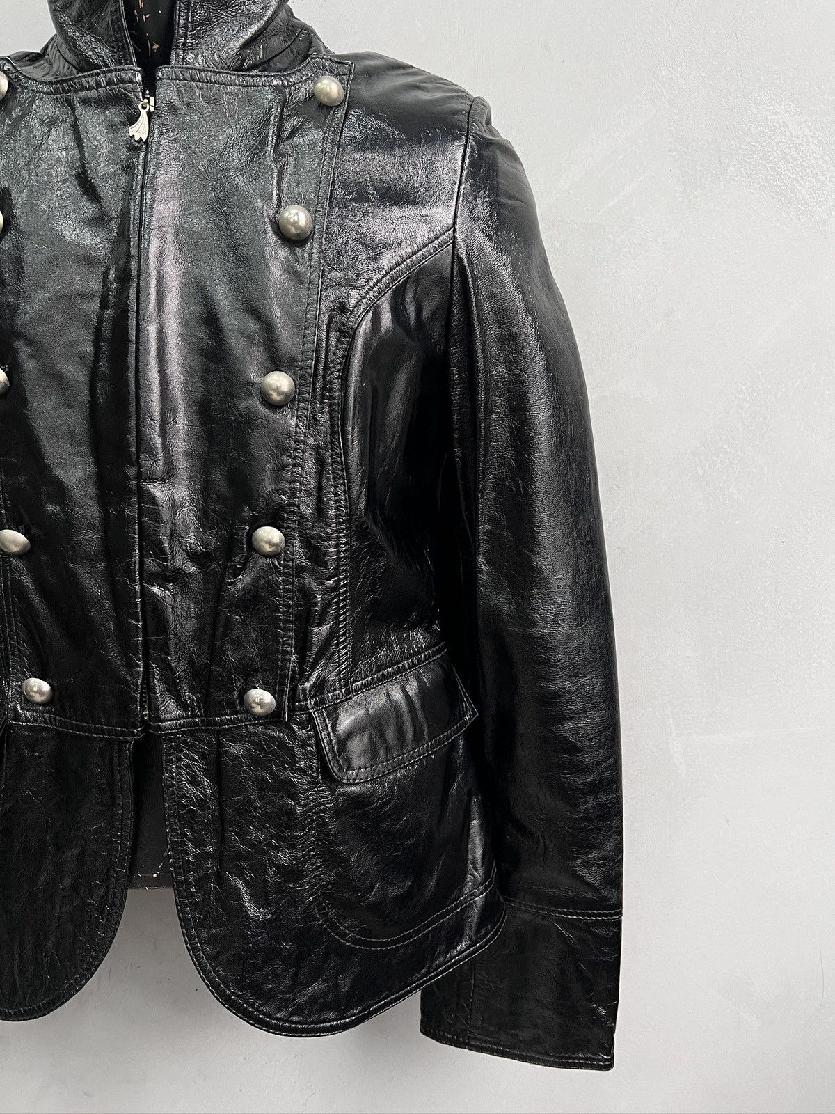 PPFM Rare leather officer napoleon jacket hype opium style Size US M / EU 48-50 / 2 - 3 Thumbnail