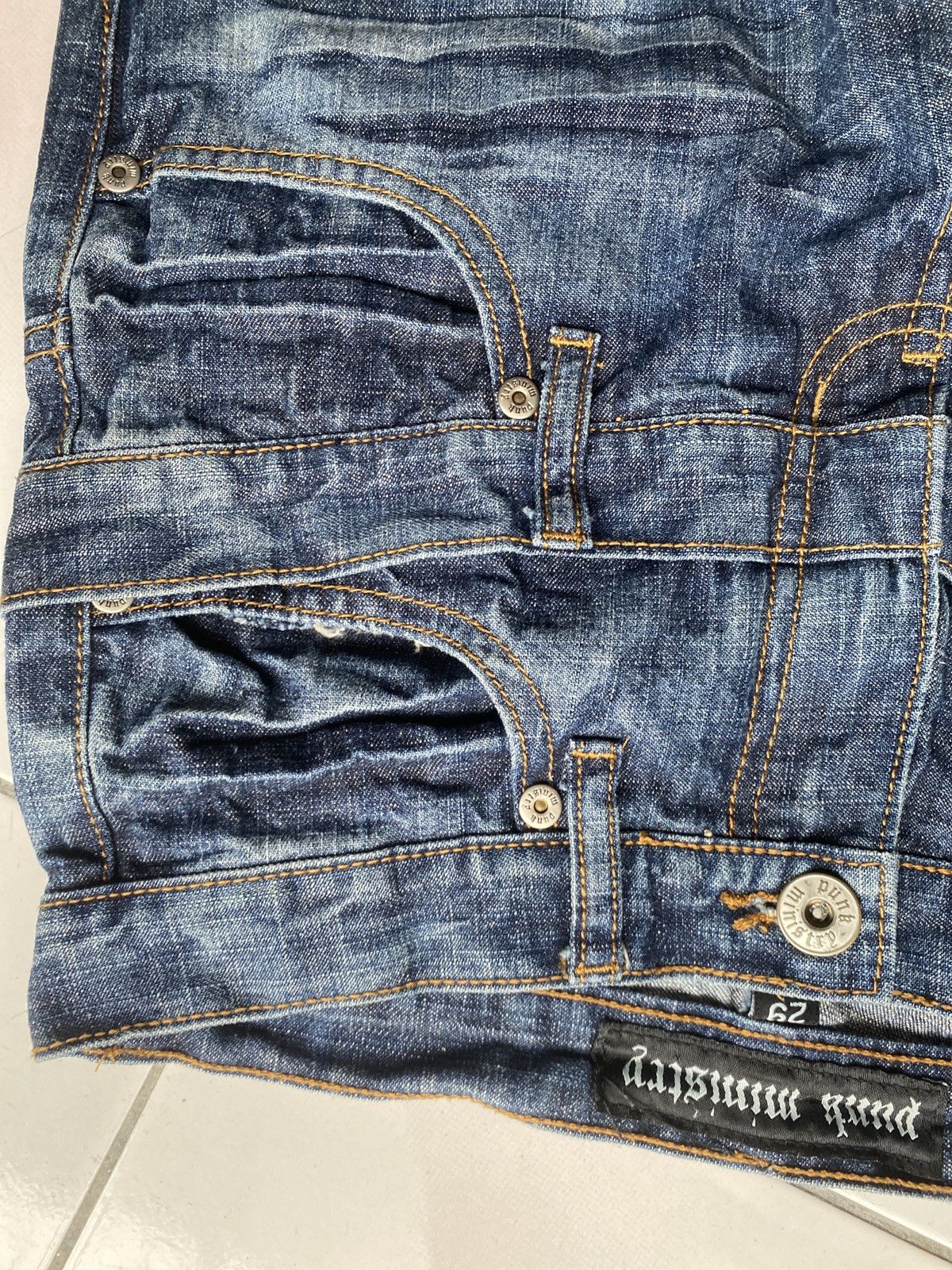 Japanese Brand × Seditionaries VINTAGE PUNK MINISTRY JAPAN BONDAGE DOUBLE WAIST JEANS RARE Size US 29 - 7 Thumbnail