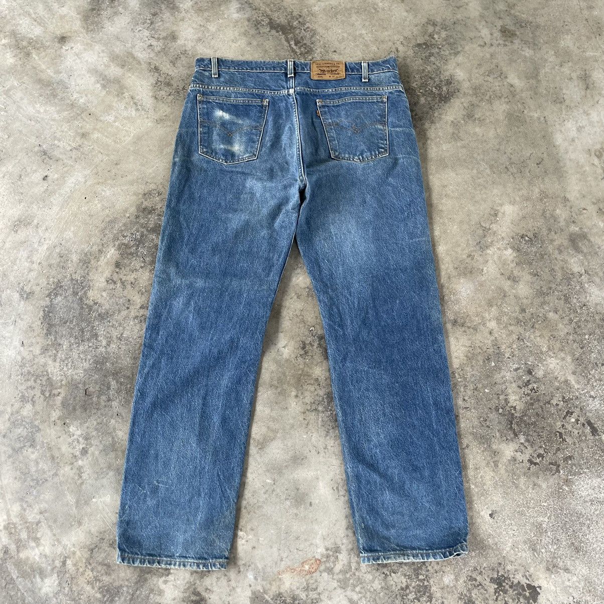 Levi's × Vintage 🔥Vintage Levis 505 Stoned Washed Distress Denim Jeans Size US 38 / EU 54 - 4 Thumbnail