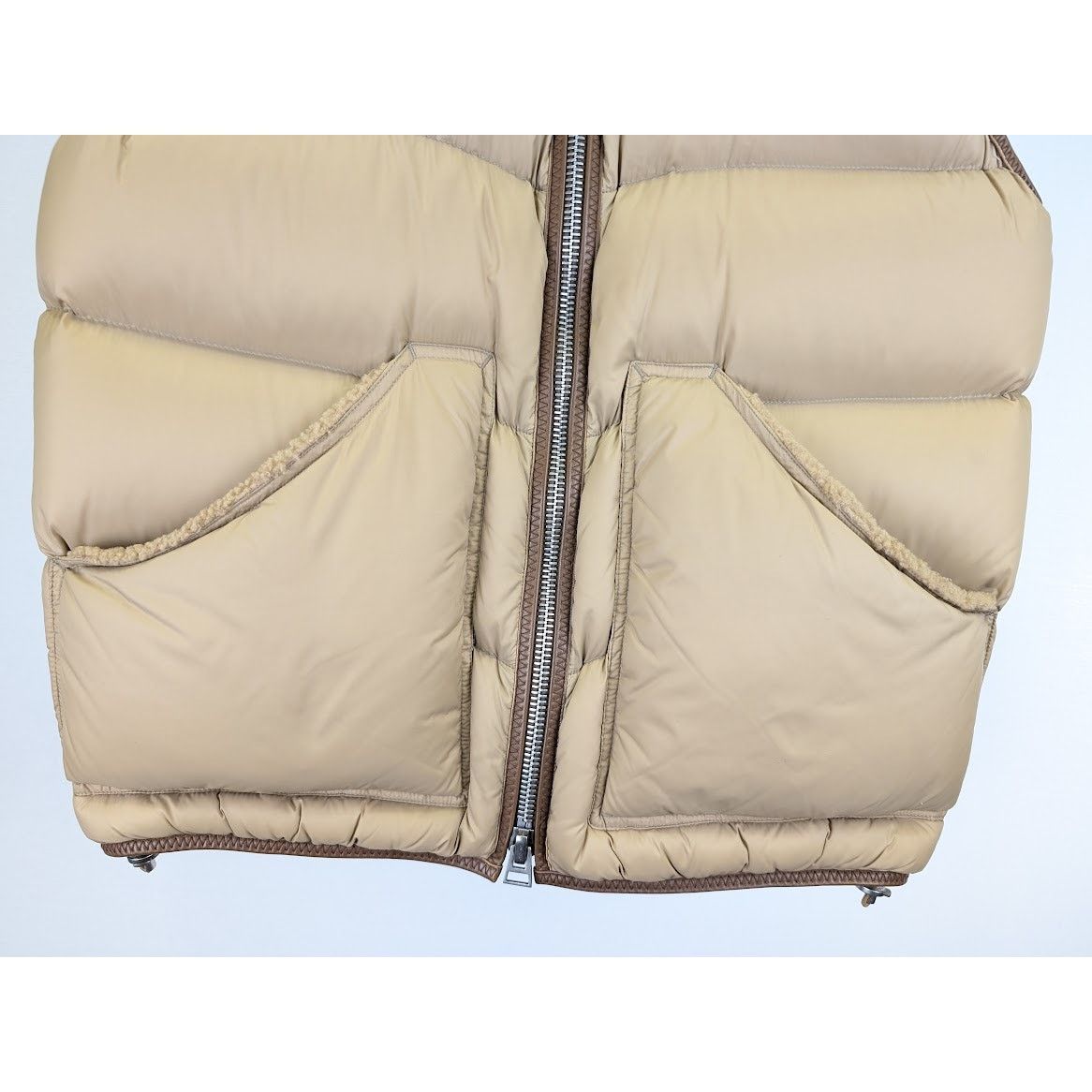 Tom Ford o1rshd1 Down Vest in Brown/Beige Size US S / EU 44-46 / 1 - 4 Thumbnail