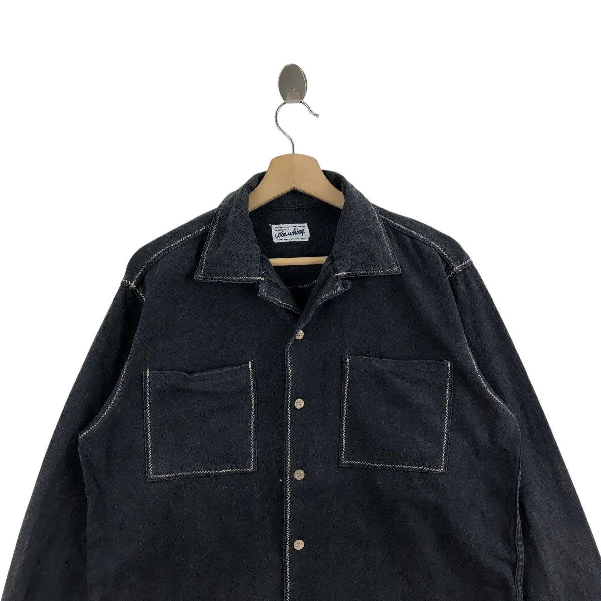 Vintage Vtg OCTOPUS ARMY SHIBUYA Japan Western Chore Jacket Denim Size US M / EU 48-50 / 2 - 2 Thumbnail
