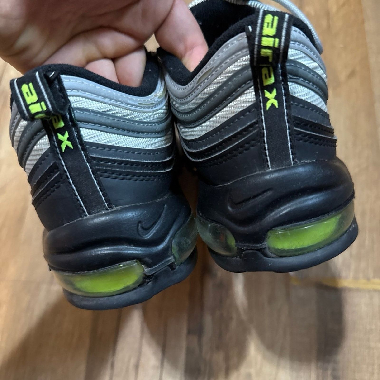Nike Nike Air Max 97 Icons Neon Black Volt Pure Platinum Size US 10 / EU 43 - 8 Thumbnail