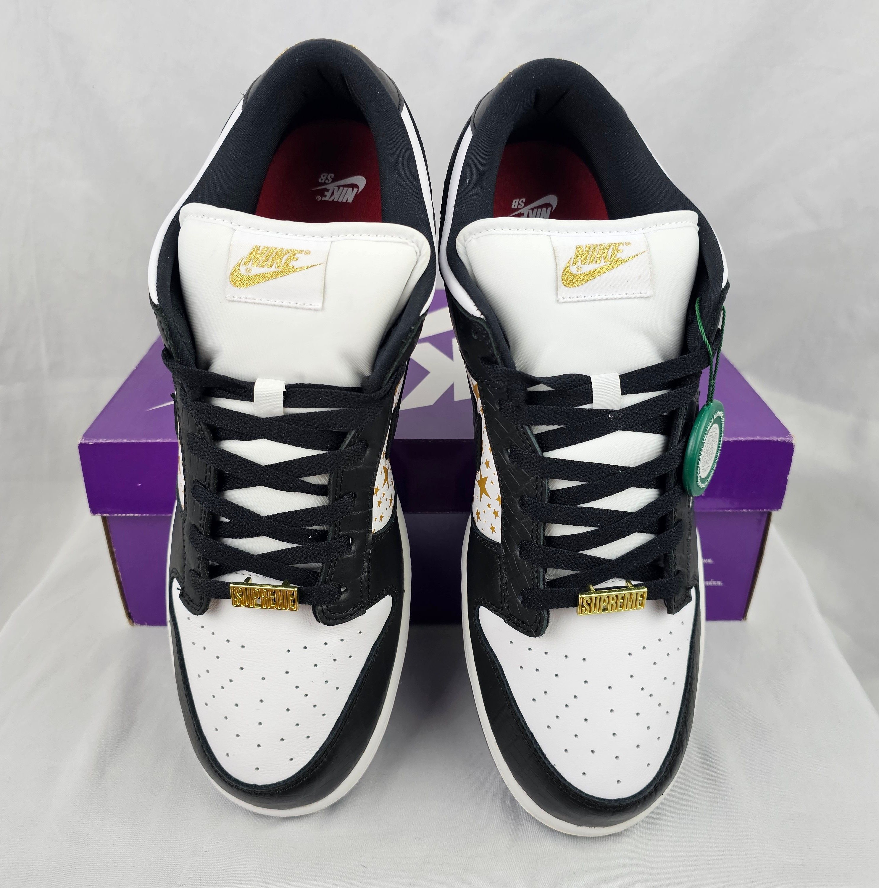 Nike Nike Dunk SB Low x Supreme Stars Black 2021 Men's Size 13 US Size US 13 / EU 46 - 4 Thumbnail