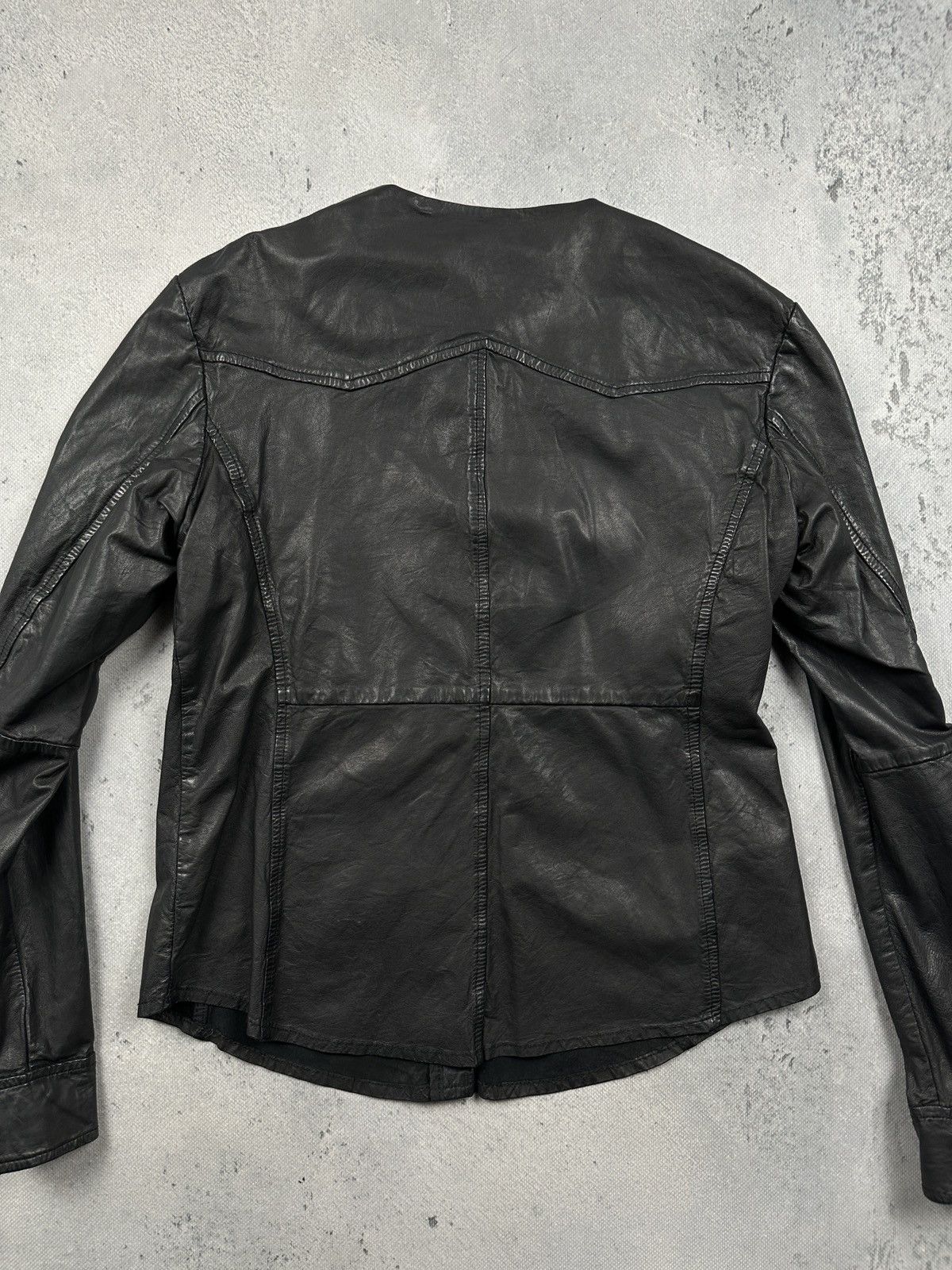 If Six Was Nine Vintage Stella Nova Black Lamb Leather Minimal Jacket Size S / US 4 / IT 40 - 5 Thumbnail