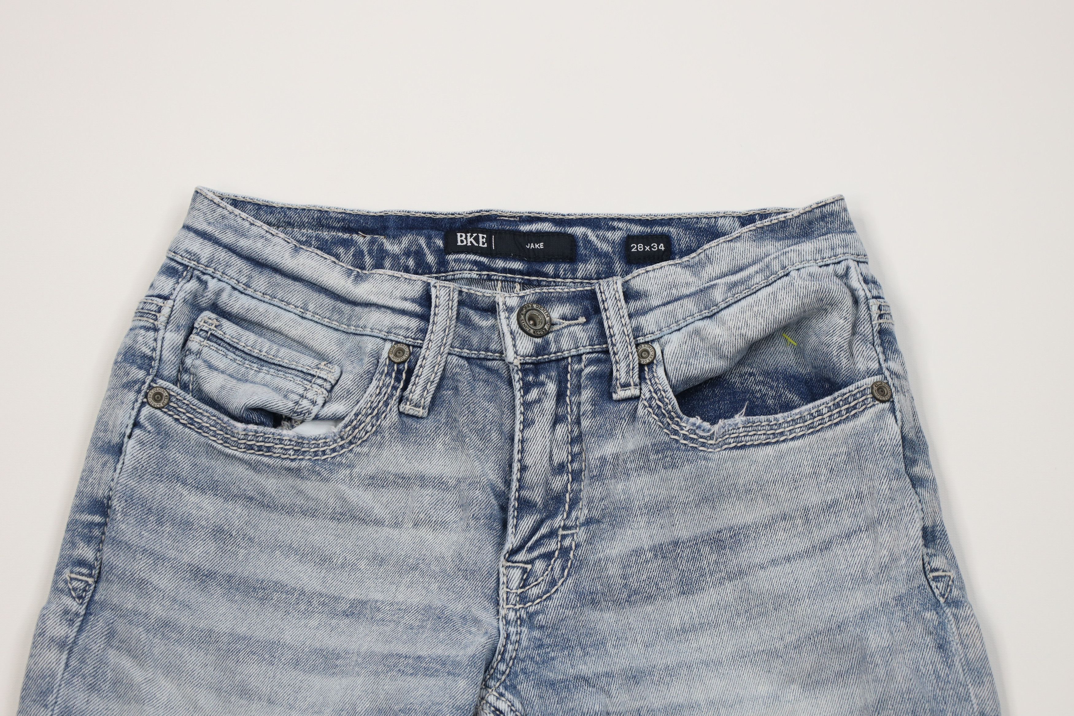 Vintage Buckle BKE Stitch Stretch Jake Bootcut Denim Jeans Acid Wash Size US 28 / EU 44 - 2 Thumbnail