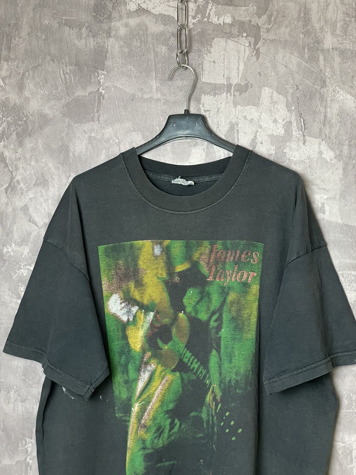 Band Tees × Vintage Vintage 90s James Taylor Tisbury Tour T Shirt Size US XL / EU 56 / 4 - 2 Thumbnail