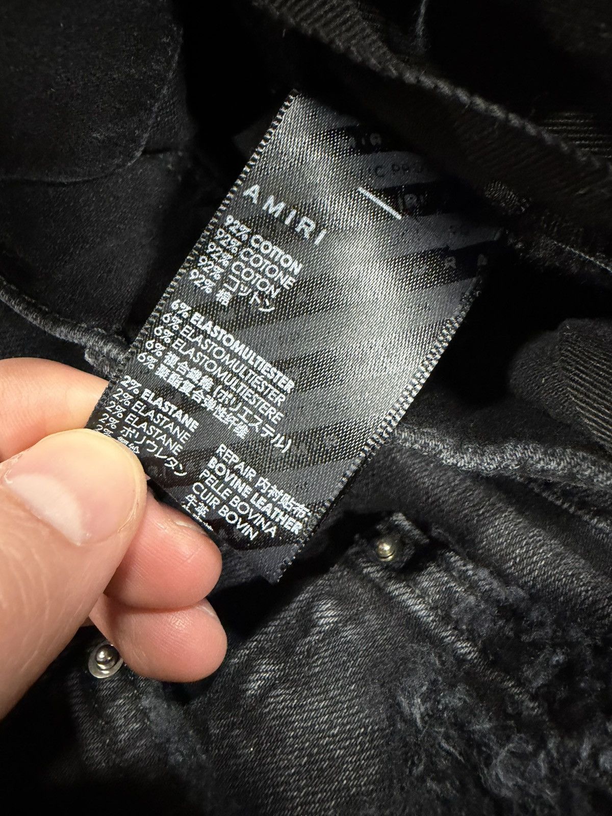 Amiri Amiri MX1 Black Jeans NEW 1200$ Size US 34 / EU 50 - 4 Thumbnail