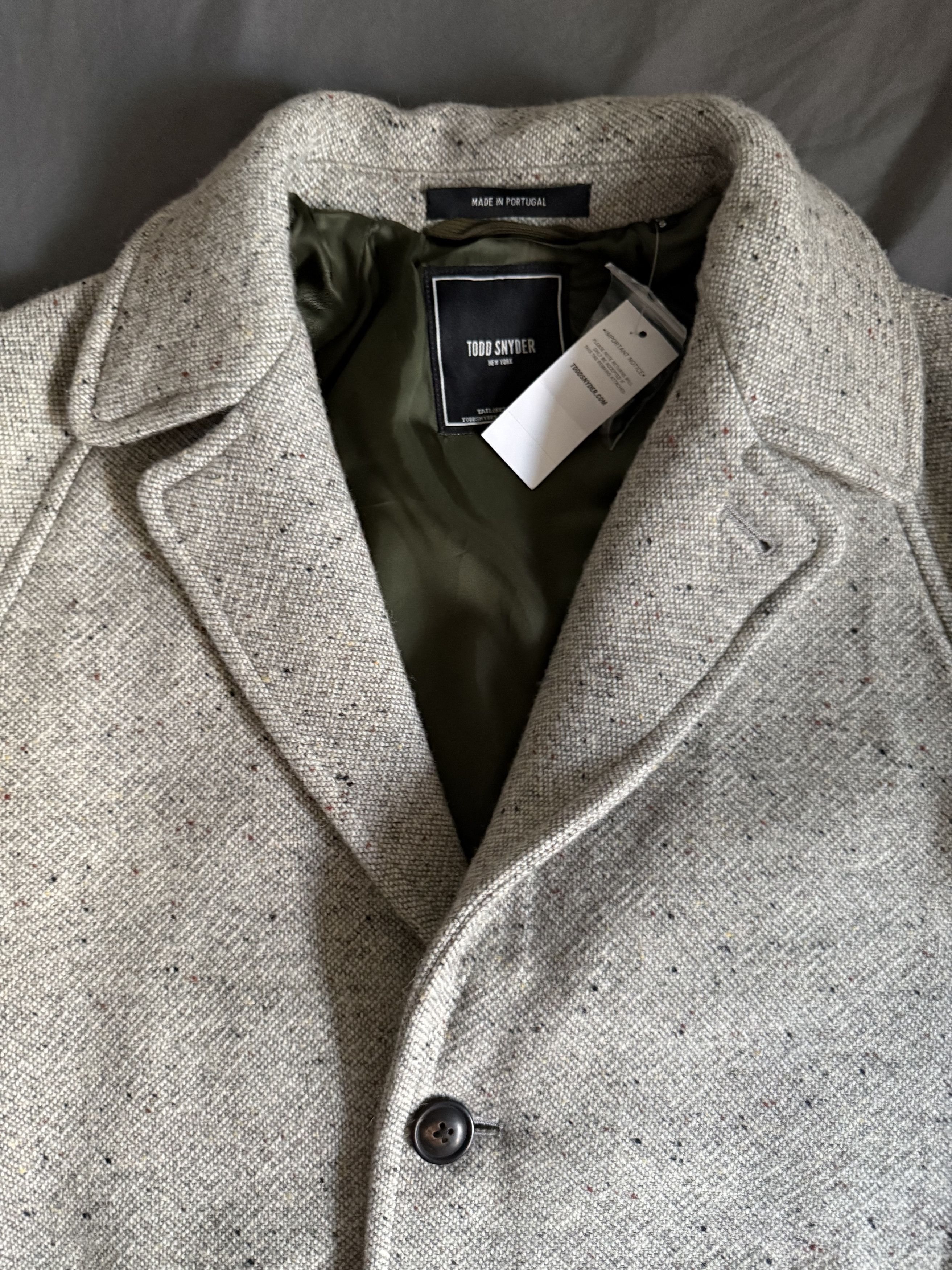 Todd Snyder Todd Snyder Italian Donegal Wool Carcoat SMALL $1298 Size US S / EU 44-46 / 1 - 14 Thumbnail