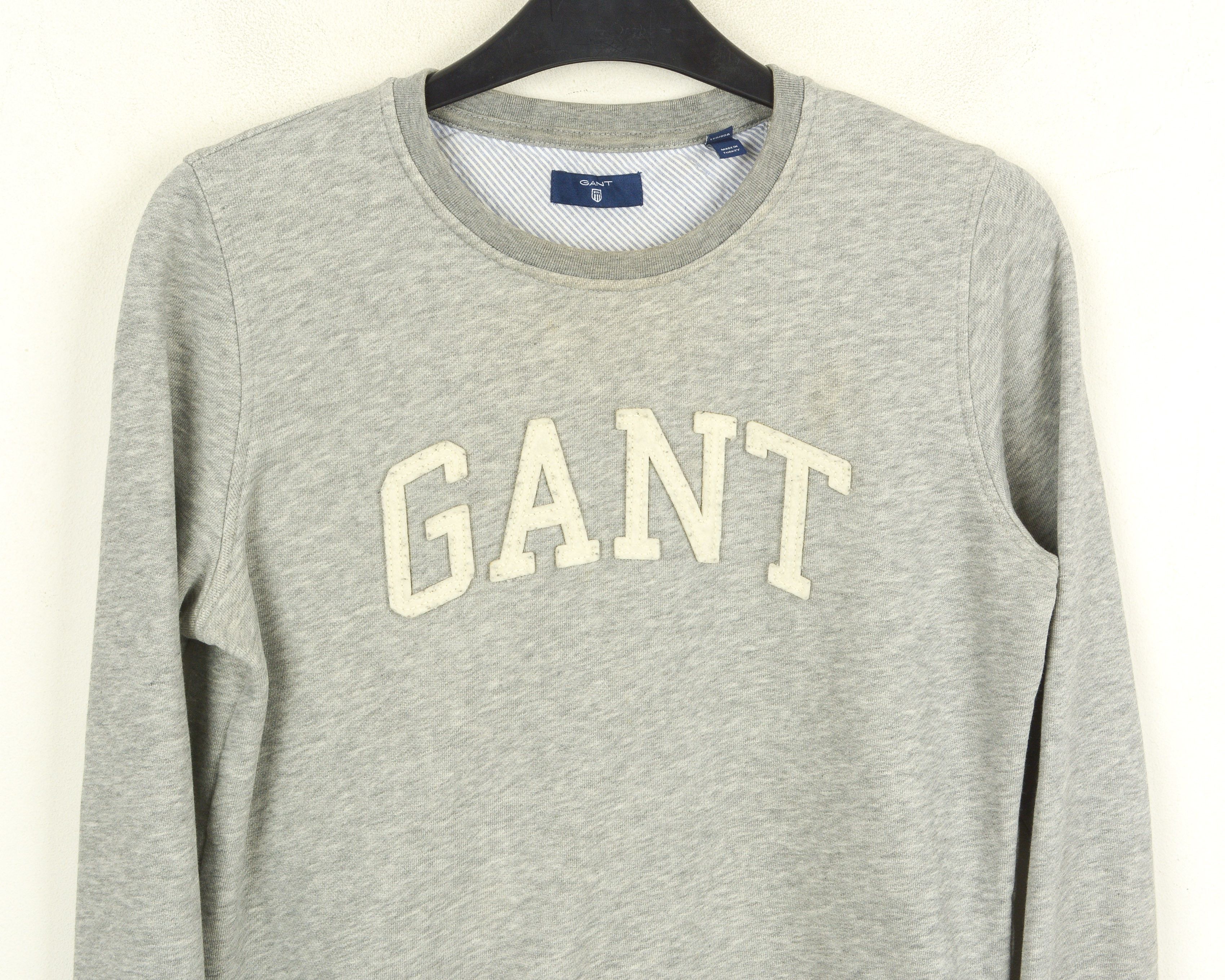 Gant Women S Jumper Pullover Sweatshirt Crew Neck Logo Size S / US 4 / IT 40 - 2 Thumbnail
