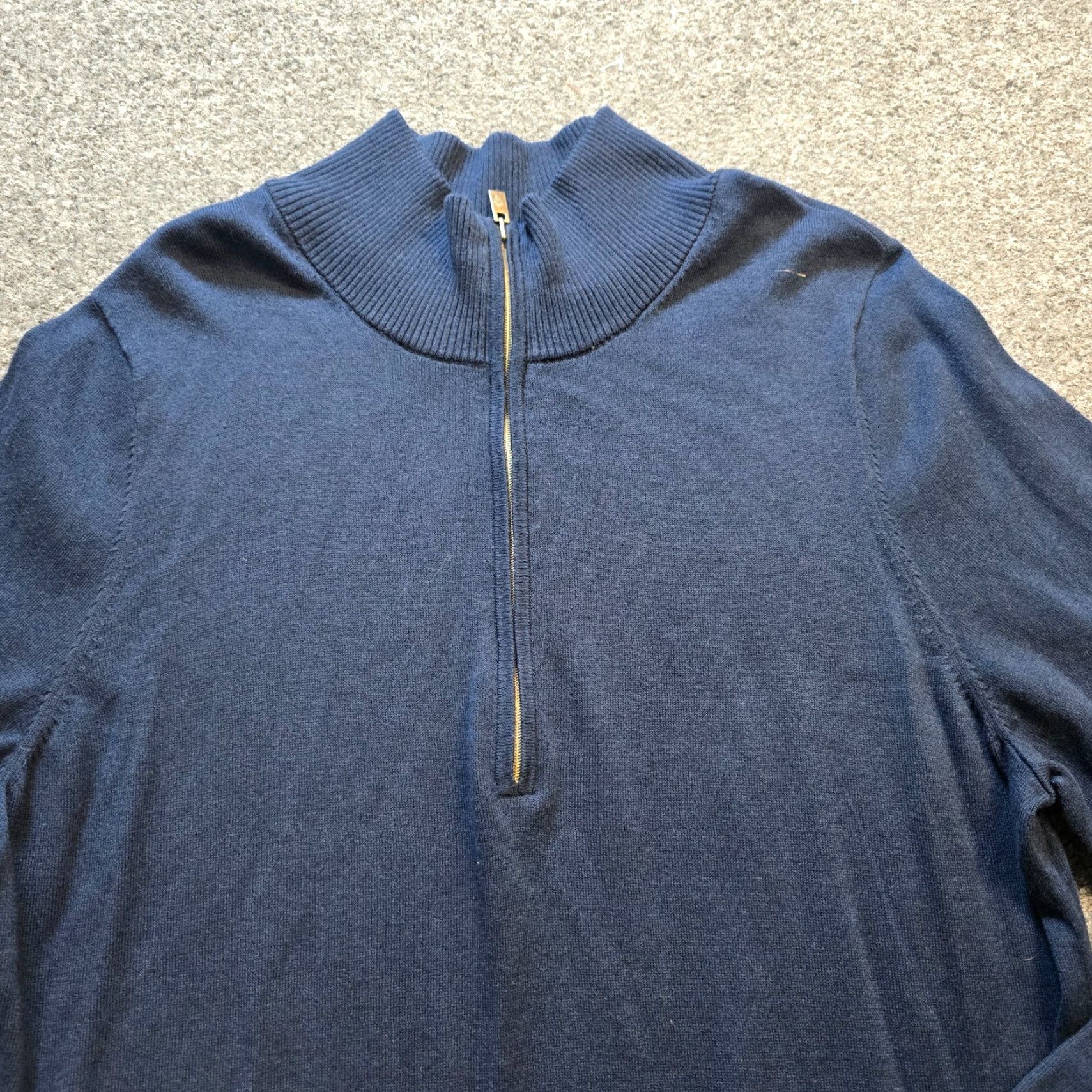 Tommy Bahama Tommy Bahama Dress Womens XL Blue Sweater Knit Long Sleeve 1/4 Zip Capsule Dress Size XL / US 12-14 / IT 48-50 - 2 Thumbnail