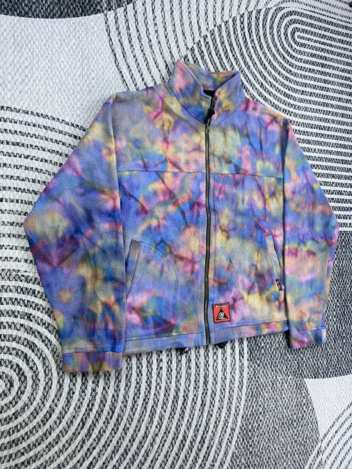 Japanese Brand Vintage Big Field Tie Dye Style Zipper Jacket Size US XL / EU 56 / 4 - 4 Thumbnail