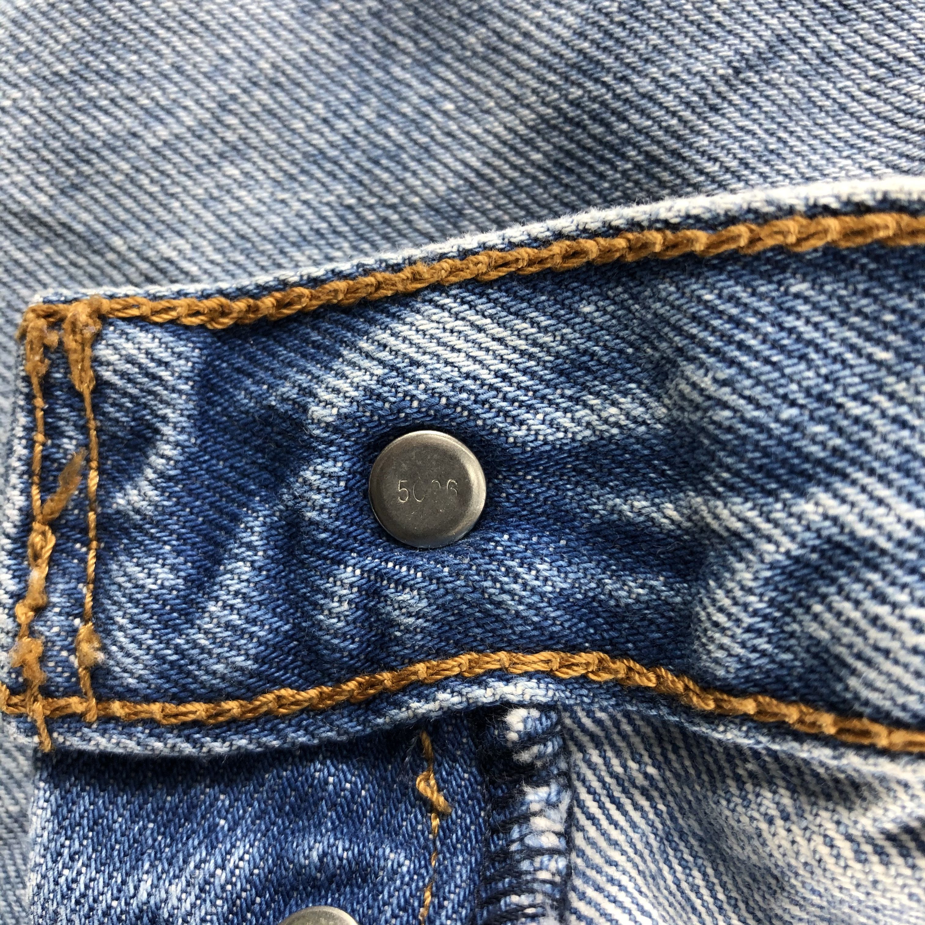 Levi's Vintage Blue Wash Levis 501 Jeans-JM3092 Size 29" - 12 Thumbnail