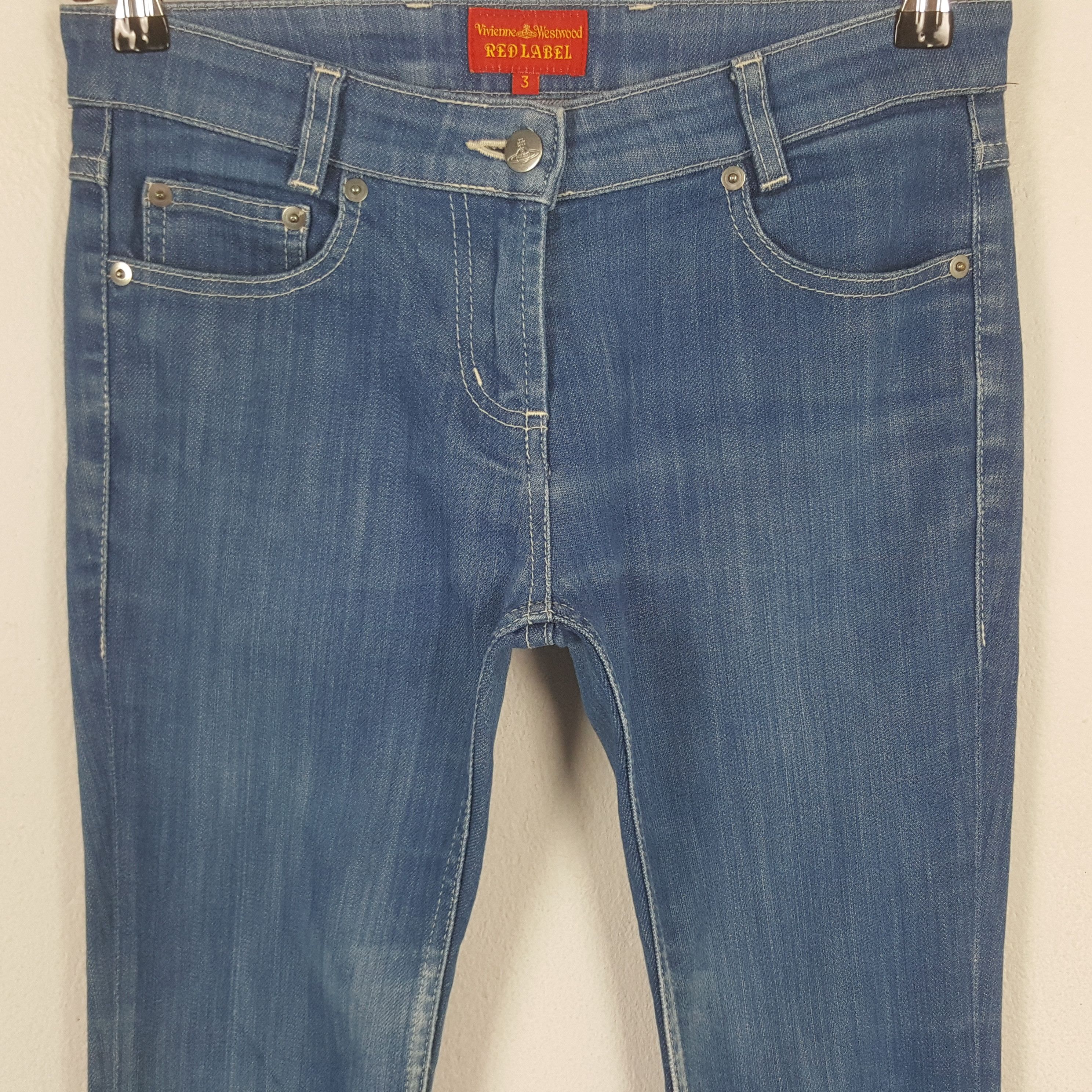 Vintage × Vivienne Westwood Vintage Vivienne Westwood Red Logo Label Slim Fit Jeans Size 29" - 2 Thumbnail