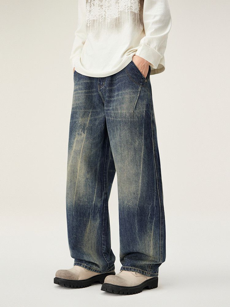 Japanese Brand Men's Retro American High-Street Gradient Denim Jeans Size US M / EU 48-50 / 2 - 4 Thumbnail