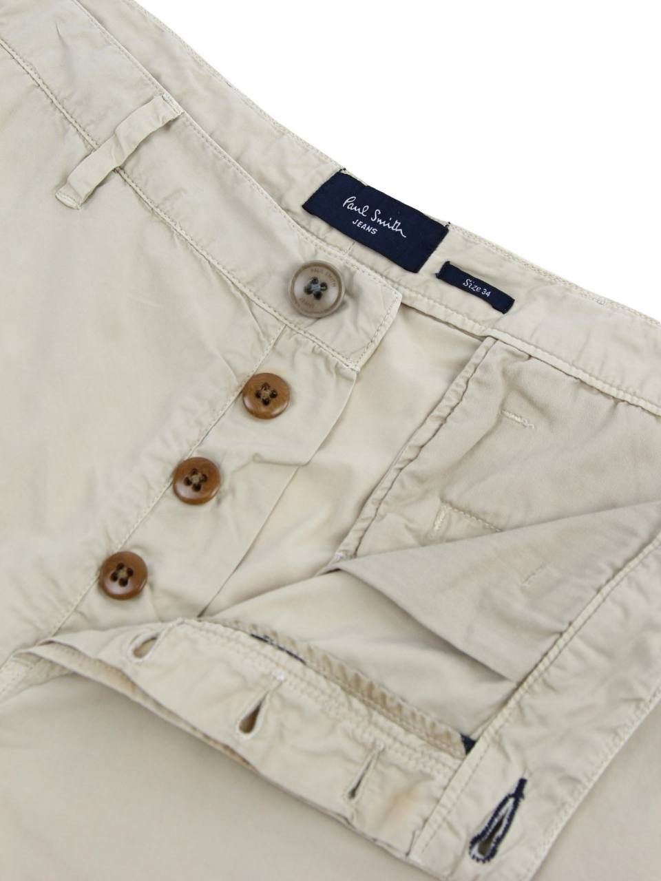 Paul Smith PAUL SMITH Beige chino shorts with logo Size US 34 / EU 50 - 5 Thumbnail