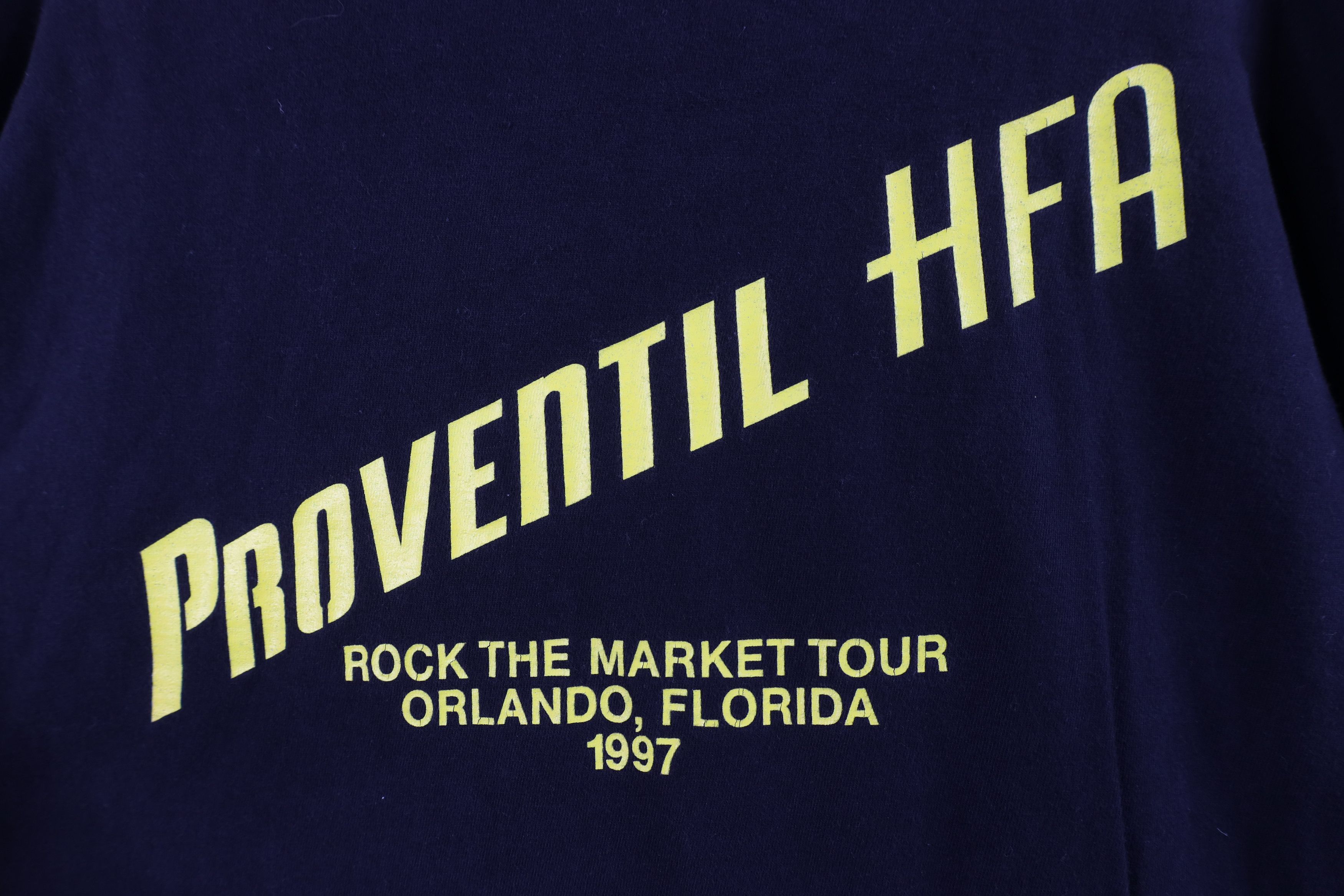 Vintage Vintage 90s 1997 Rock The Market Tour Proventil HFA T-Shirt Size US XL / EU 56 / 4 - 10 Thumbnail