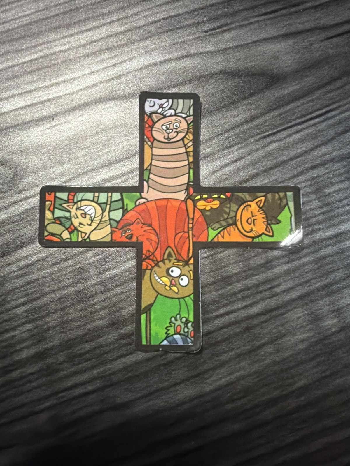 Hypebeast Cat Cross Sticker Size ONE SIZE - 1 Thumbnail