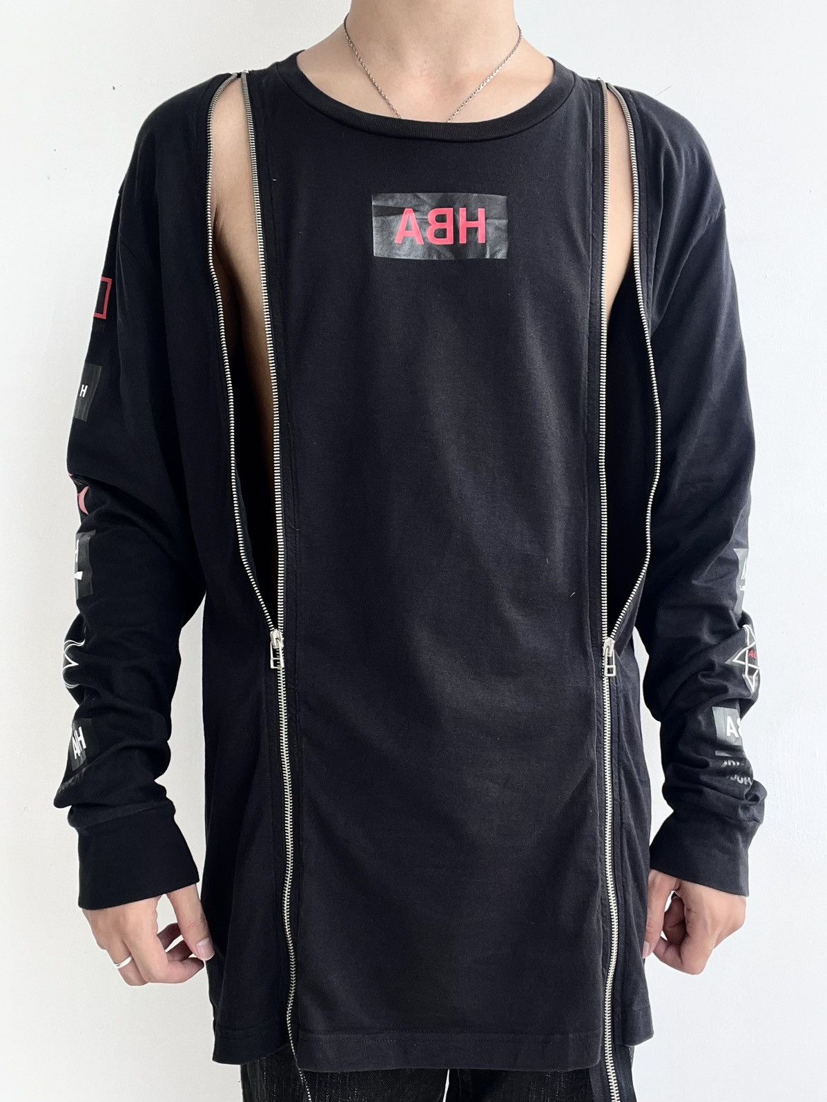 Hood By Air Hood By Air HBA X-Ray Double Zip Long Sleeve Shirt