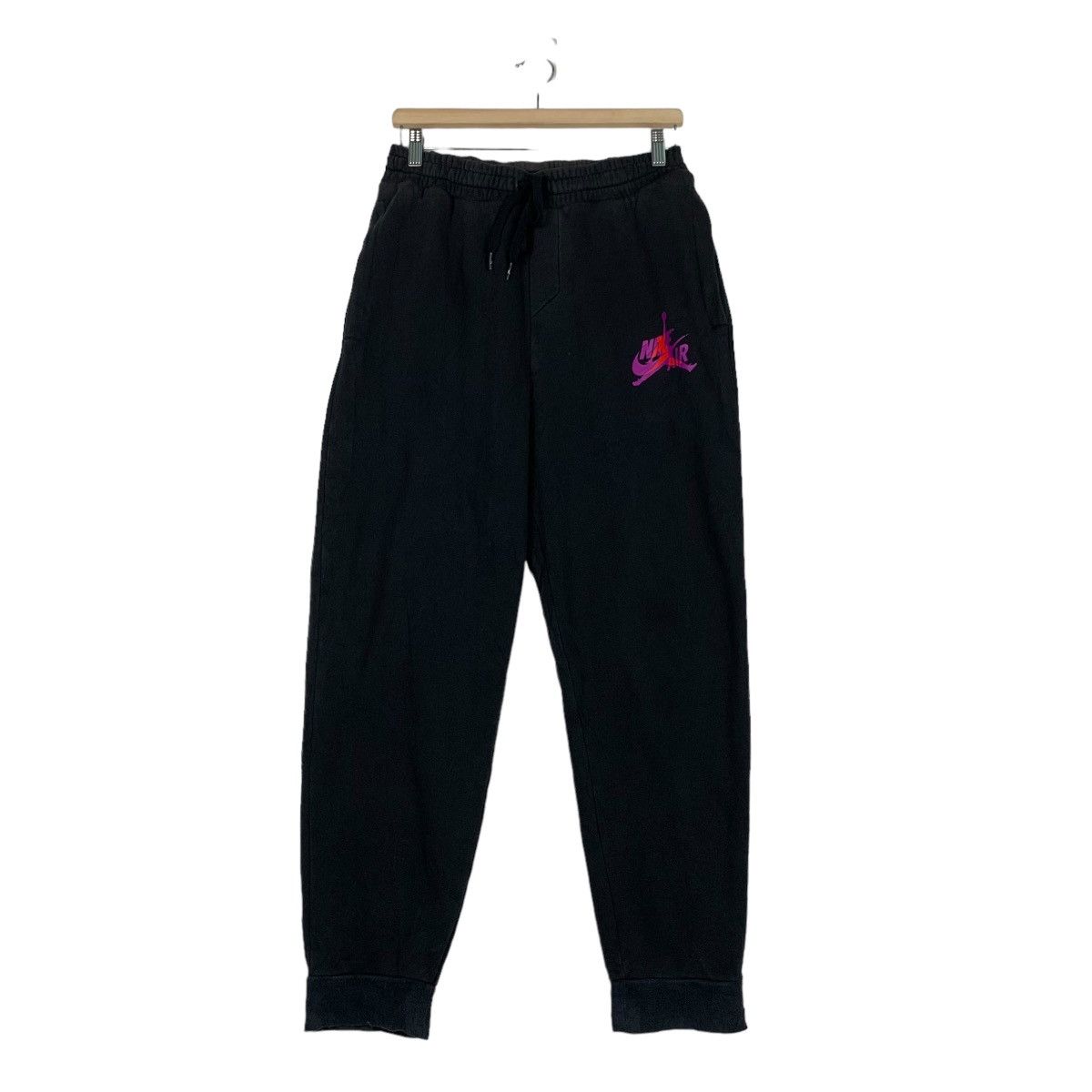 Jordan Brand NIKE AIR JORDAN BIG LOGO SWEATPANTS #0760-C35 Size US 28 / EU 44 - 1 Thumbnail