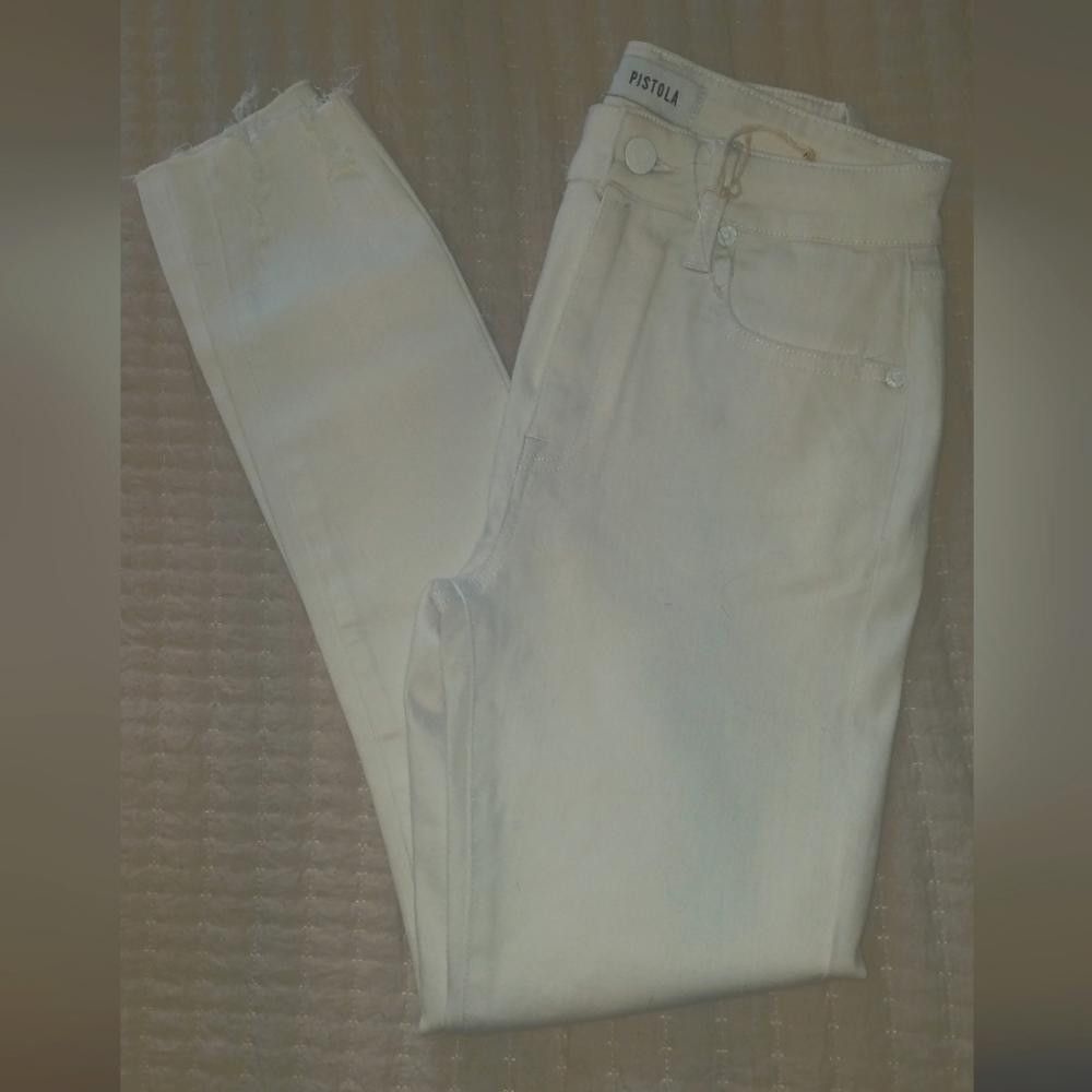 Designer Pistola White Jean's Size 26 Size 26" / US 2 / IT 38 - 1 Thumbnail