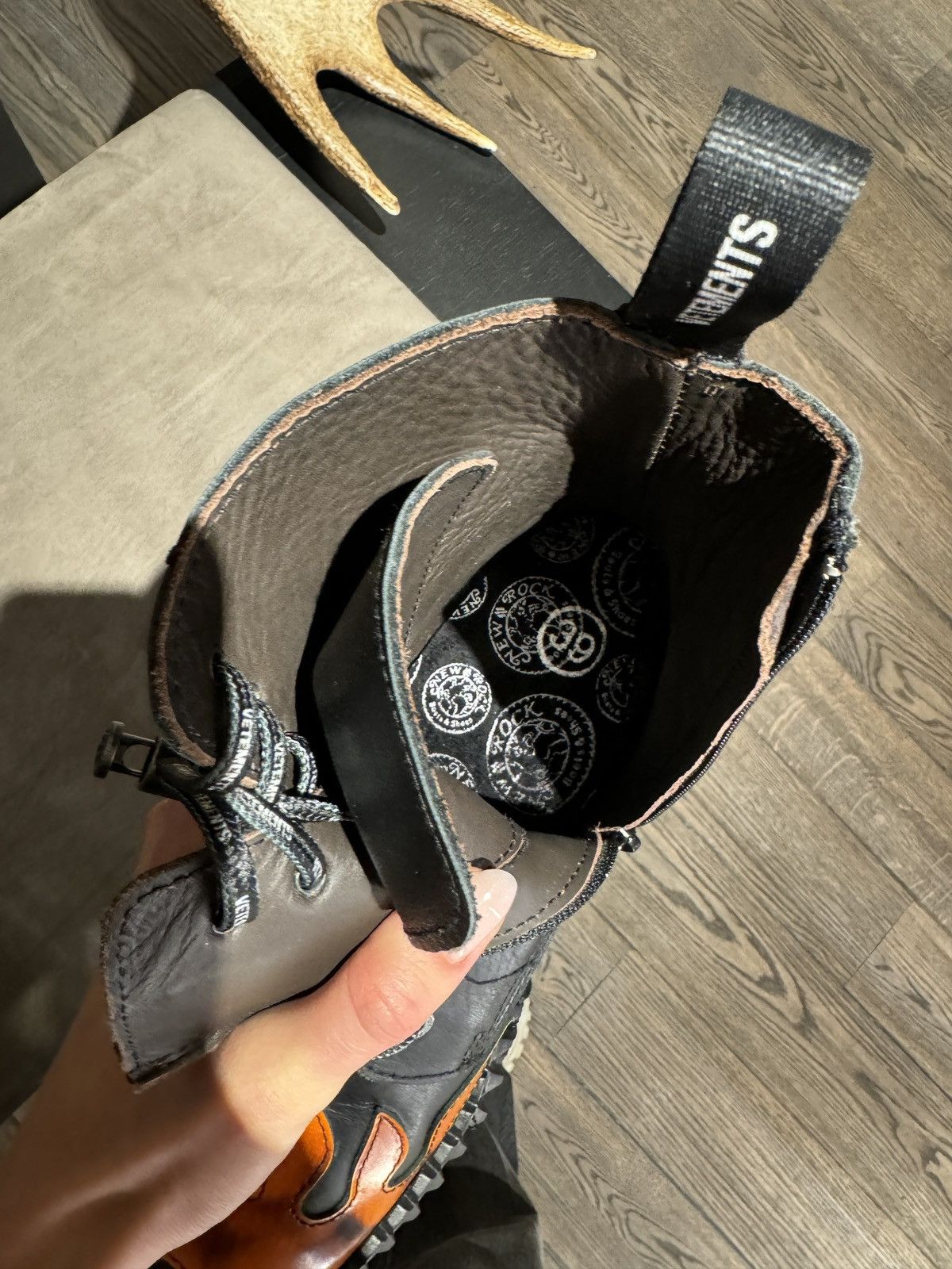 New Rock × Vetements Vetements New Rock Black Flame Boots Size US 6 / EU 39 - 7 Thumbnail