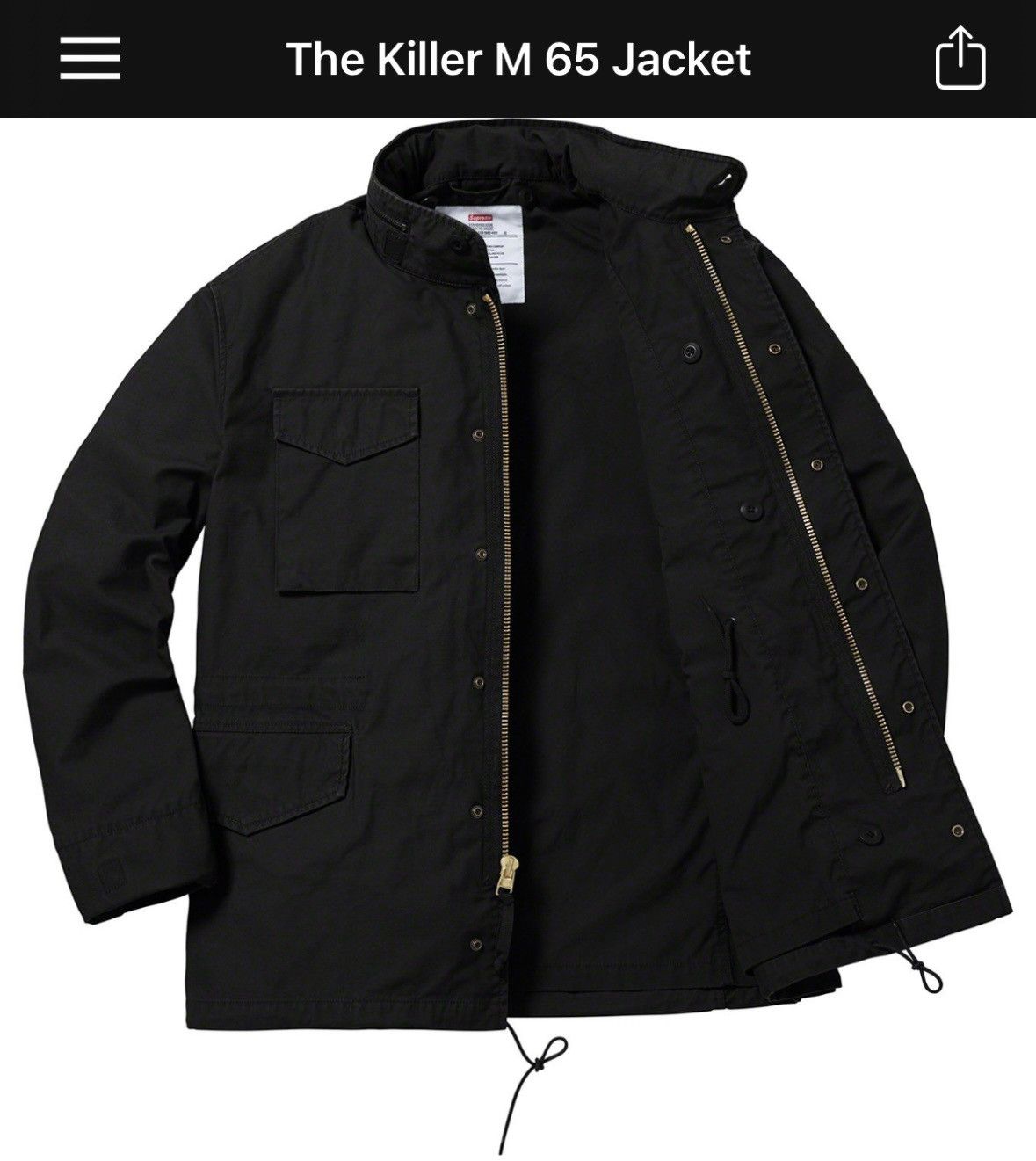 Supreme Supreme - the killer M-65 jacket Size US L / EU 52-54 / 3 - 2 Thumbnail