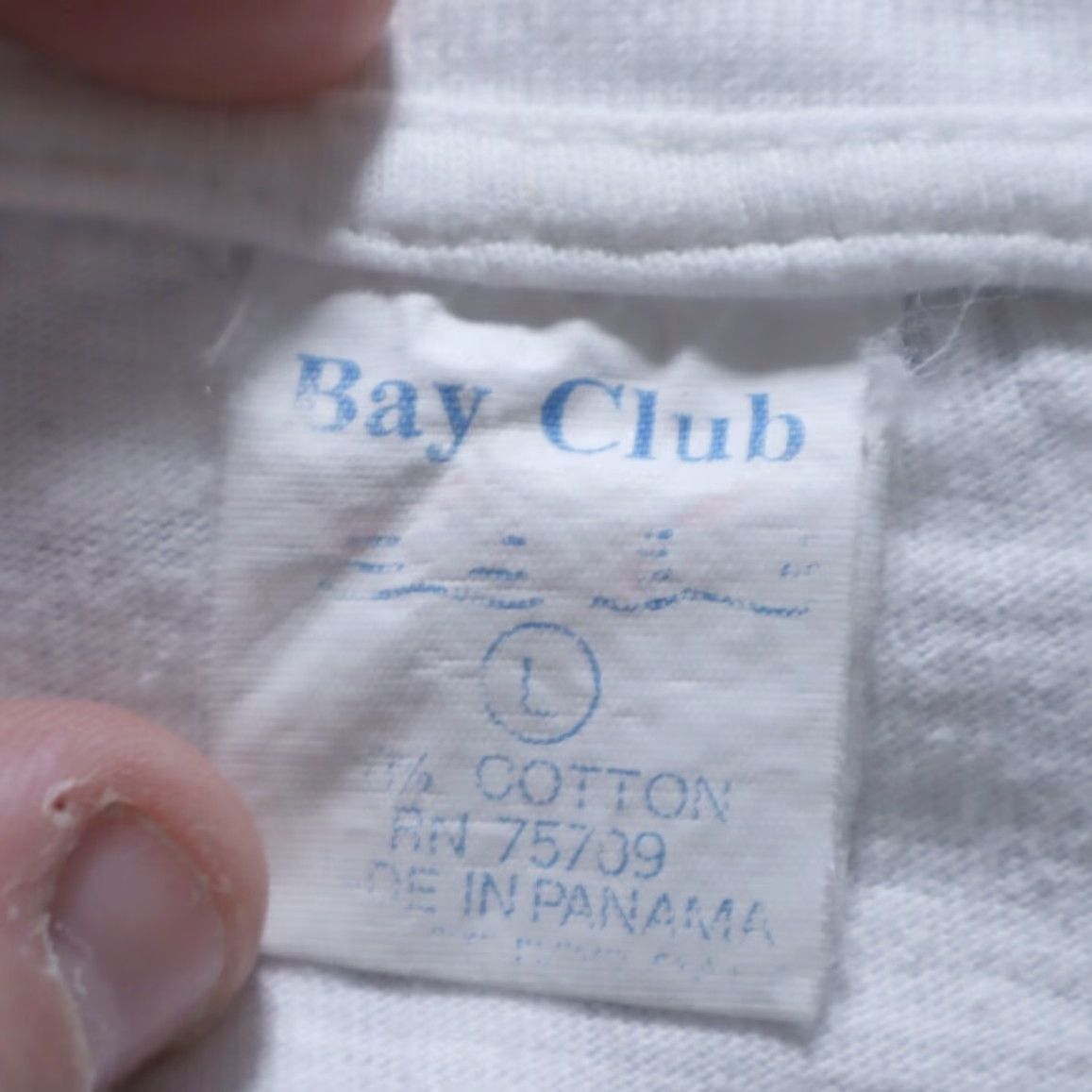 Vintage VTG Bay Club Calvin and Hobbes Washington DC Solid T-Shirt White Men's L Shirt Mens VTG Size US L / EU 52-54 / 3 - 5 Thumbnail