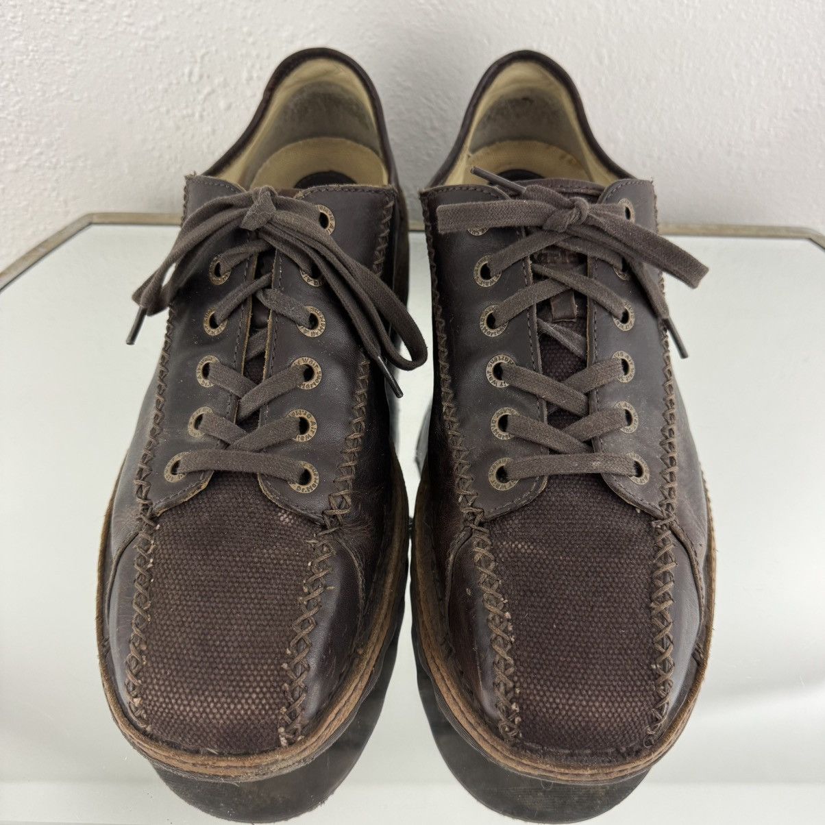 Dr. Martens DR. MARTENS Mens Dark Brown Leather Lace Up Oxford Sneakers Size US 13 / EU 46 - 5 Thumbnail