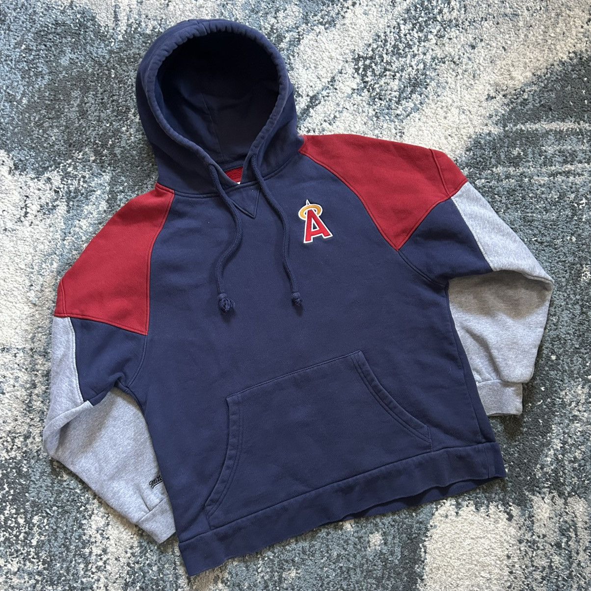 Mitchell & Ness CALiFORNiA ANGELS of ANAHEiM BOXY RAGLAN PANELED COLOR BLOCK Size S / US 4 / IT 40 - 19 Thumbnail
