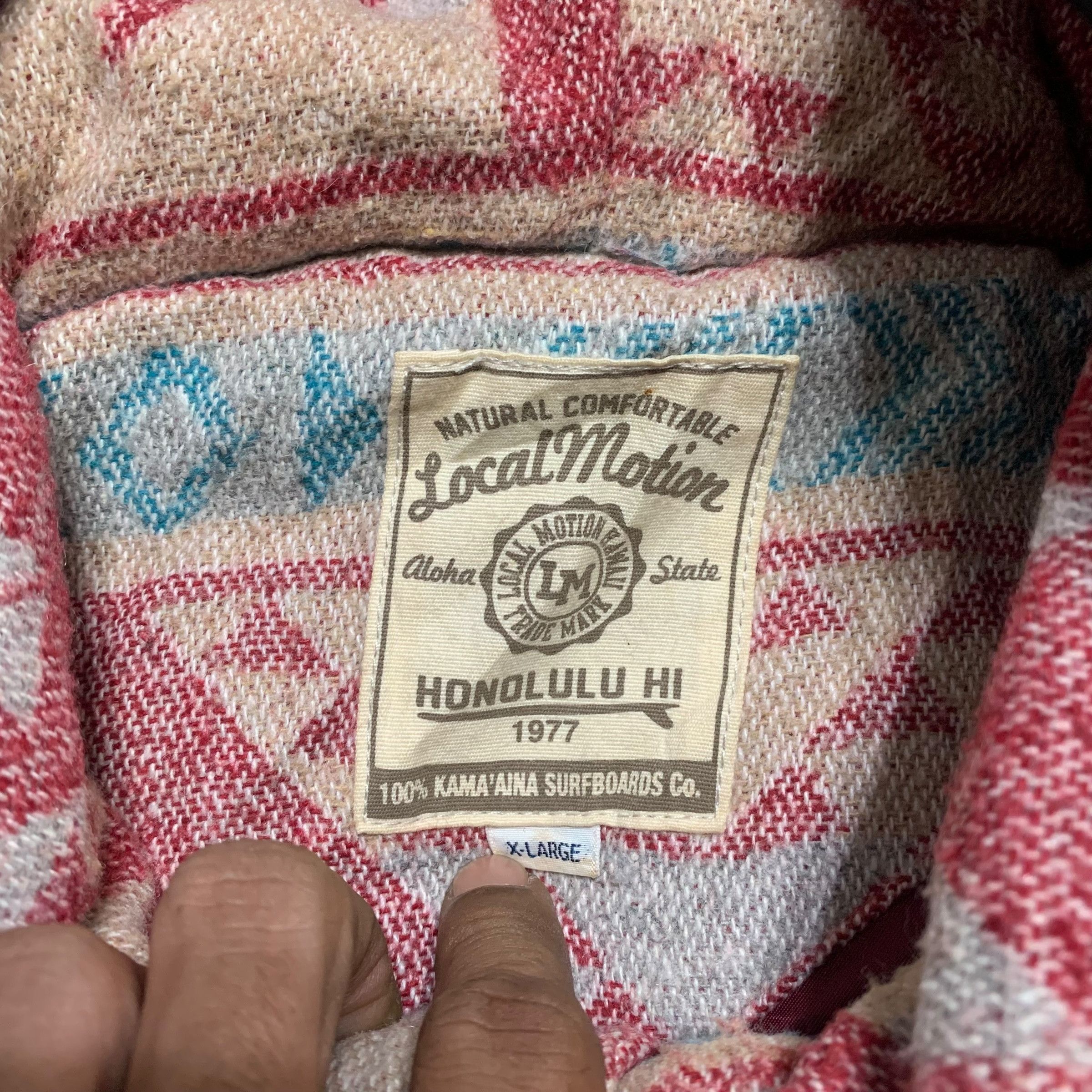 Japanese Brand Japanese Brand Local Motion Navajo Hooded Jacket Size US L / EU 52-54 / 3 - 4 Thumbnail